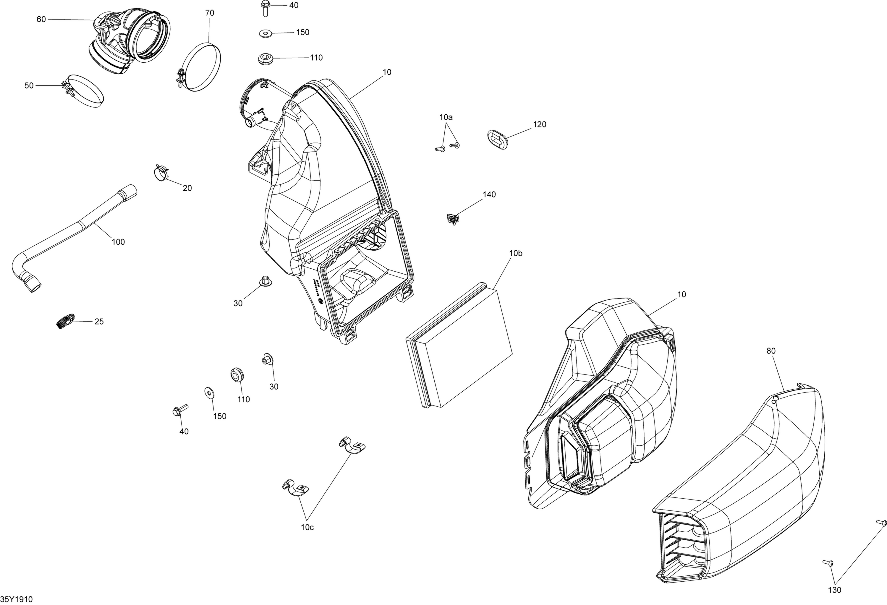 Air Intake - Engine - Air Filter / Air Box