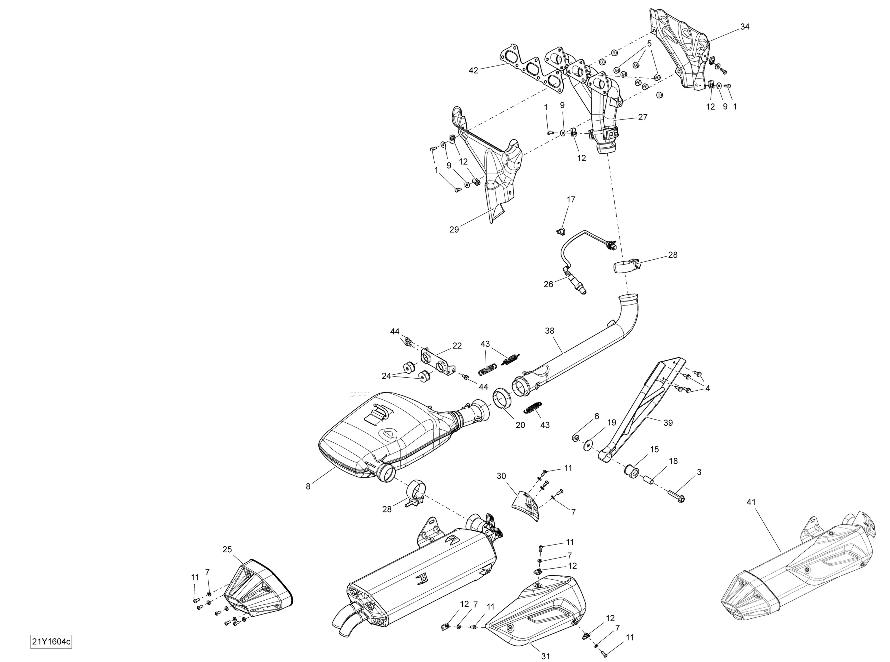 Exhaust System - Package T-LTD