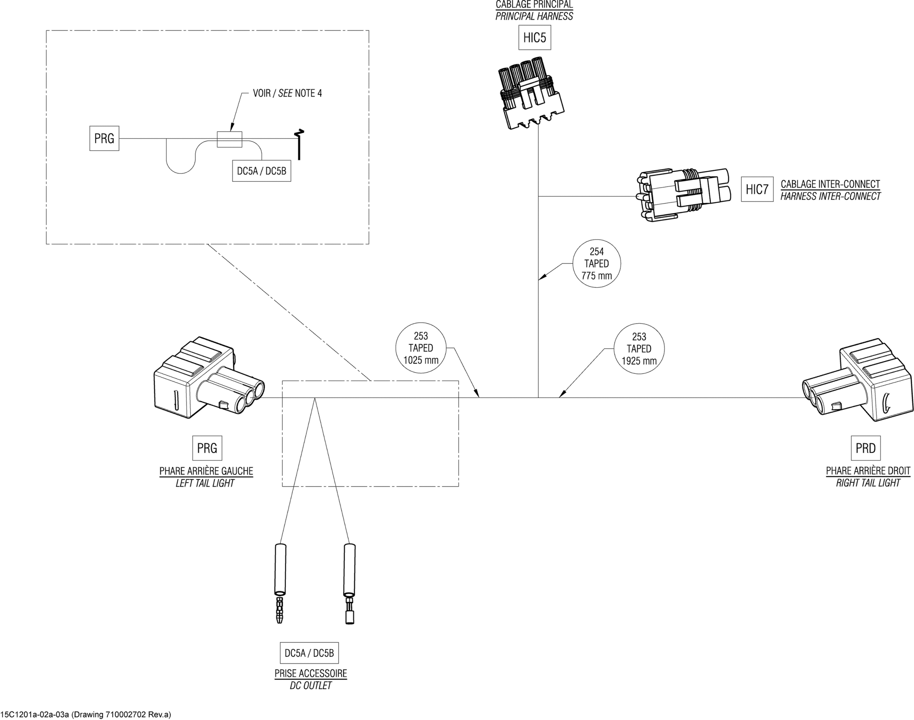 Схема узла: Electrical Harness Rear