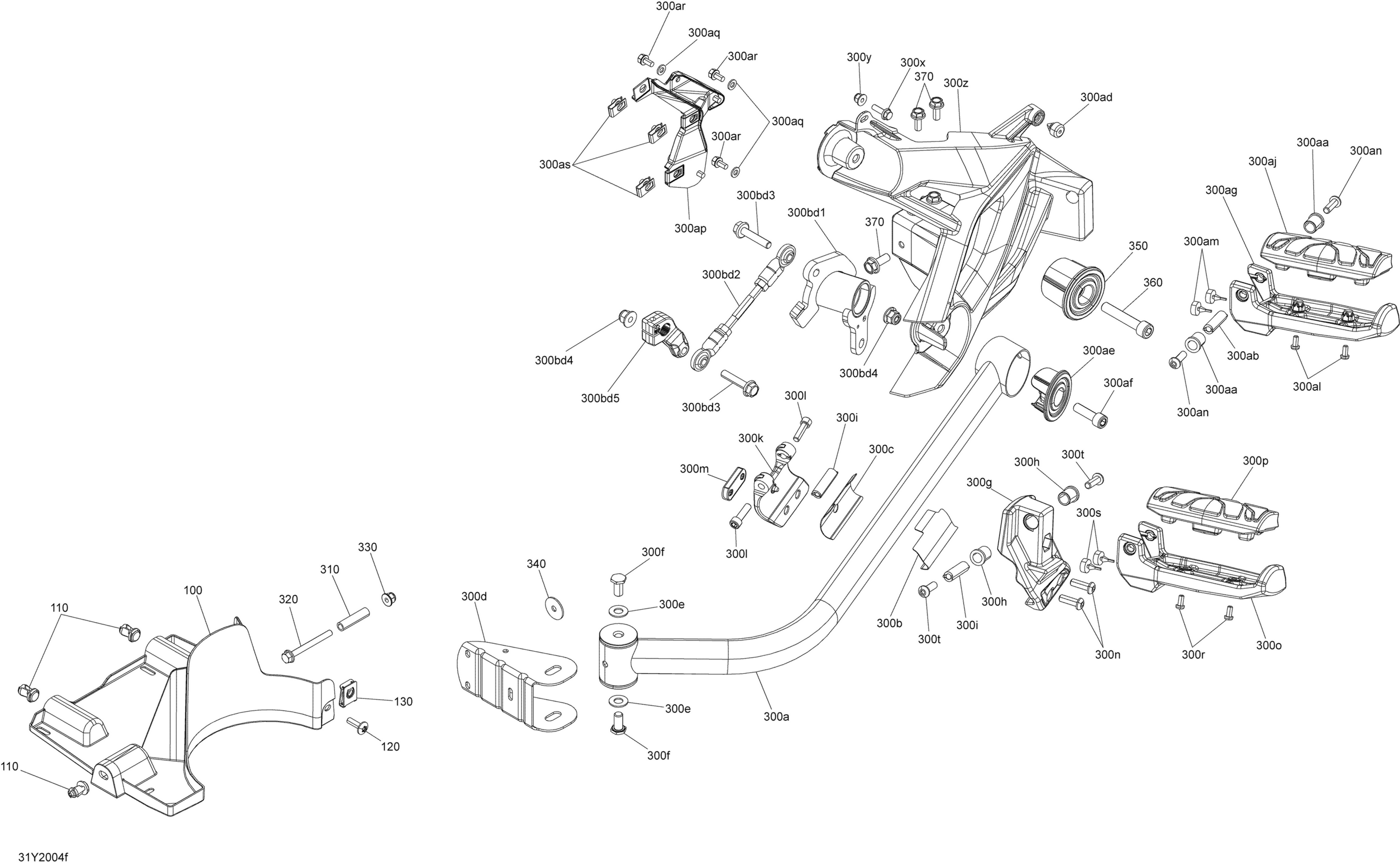 Body And Accessories LH Footrest