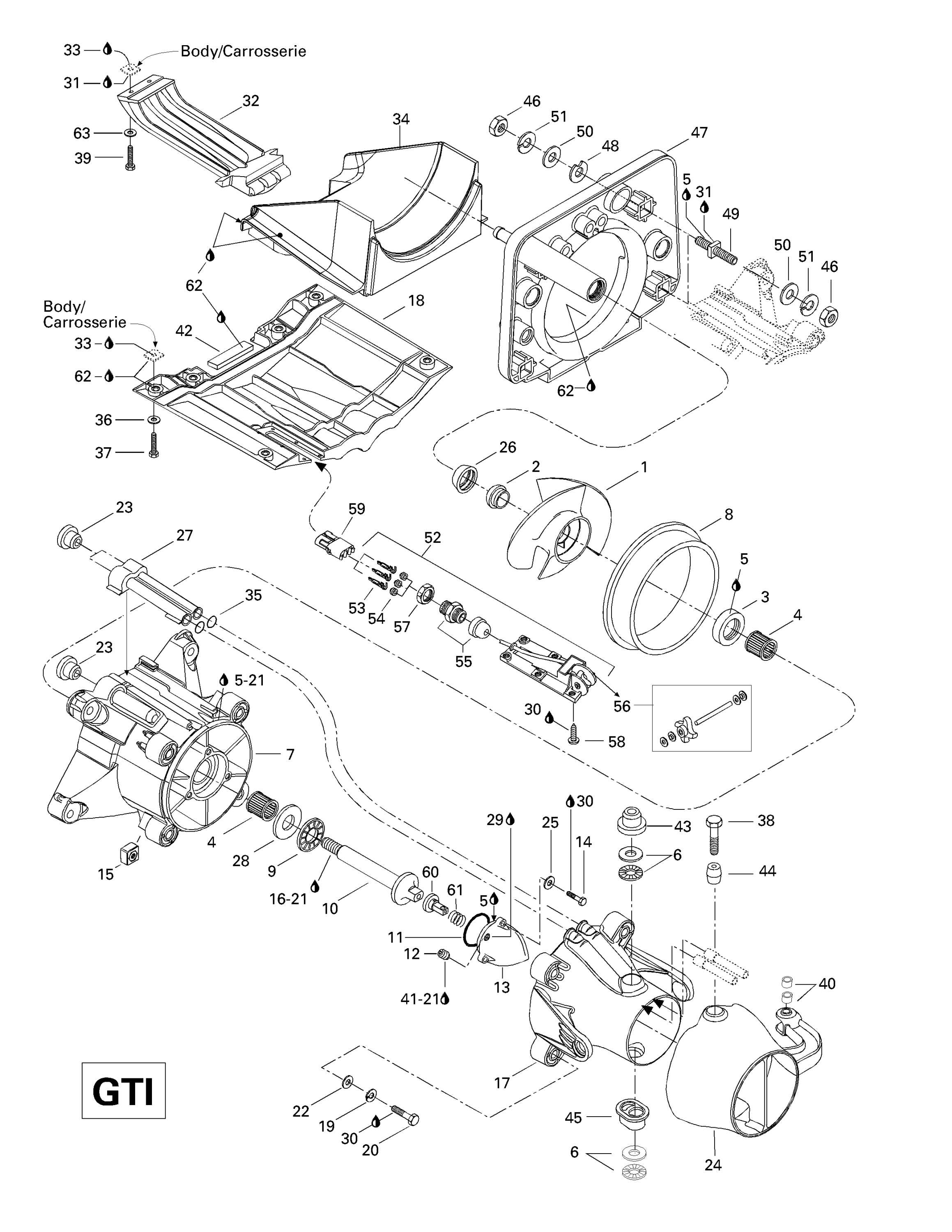 Схема узла: Propulsion System (GTI)