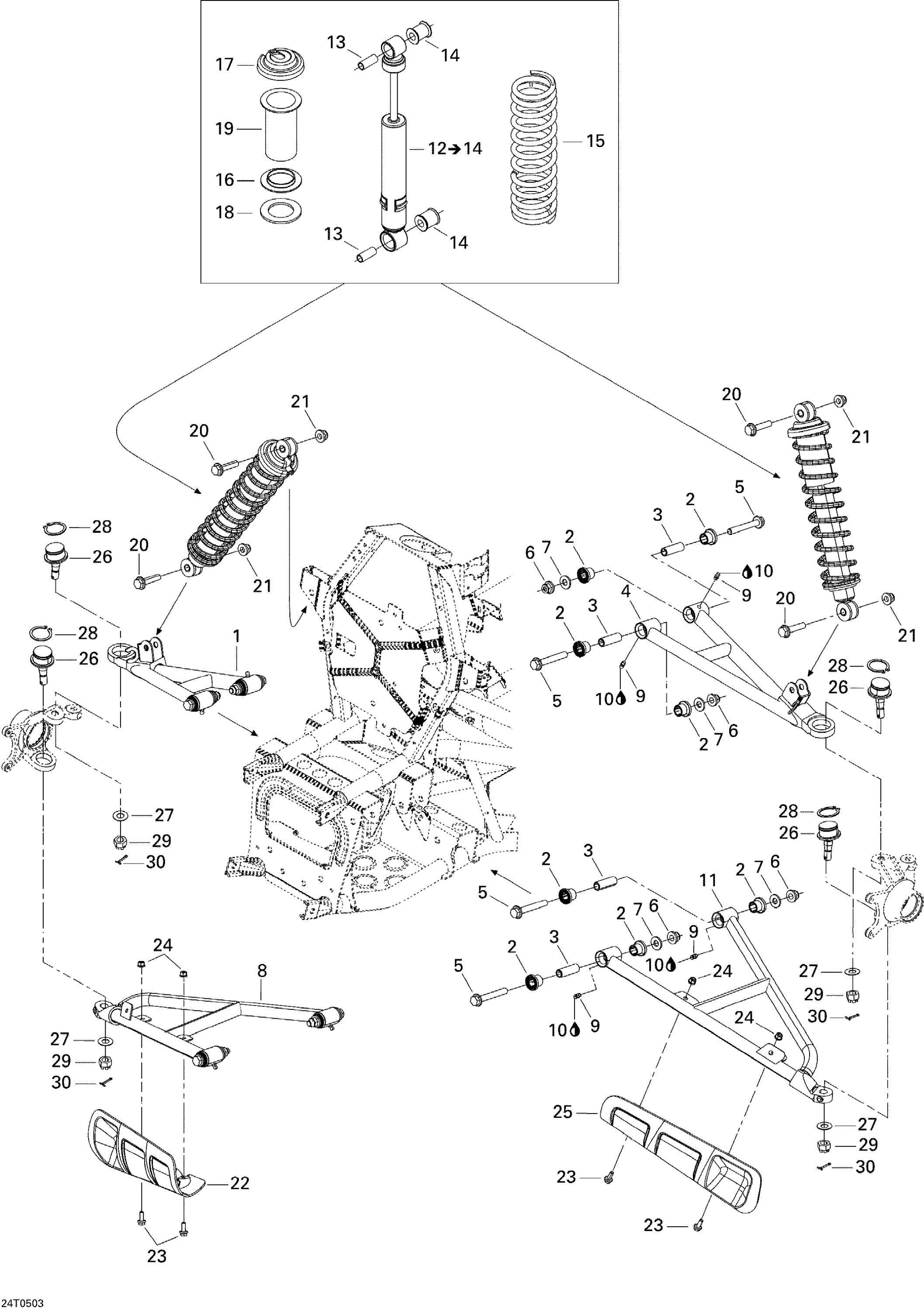 Схема узла: Front Suspension