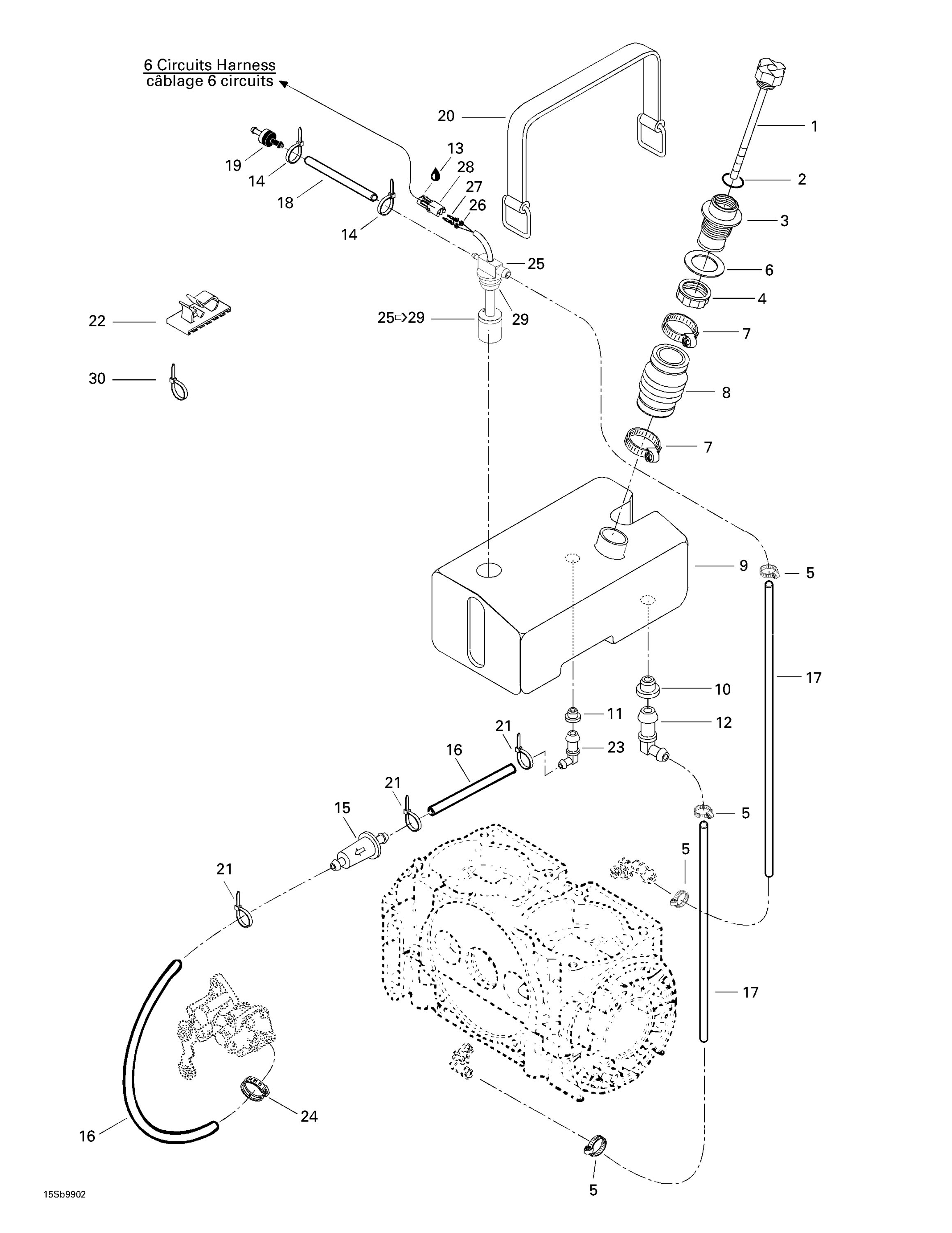 Схема узла: Oil Injection System