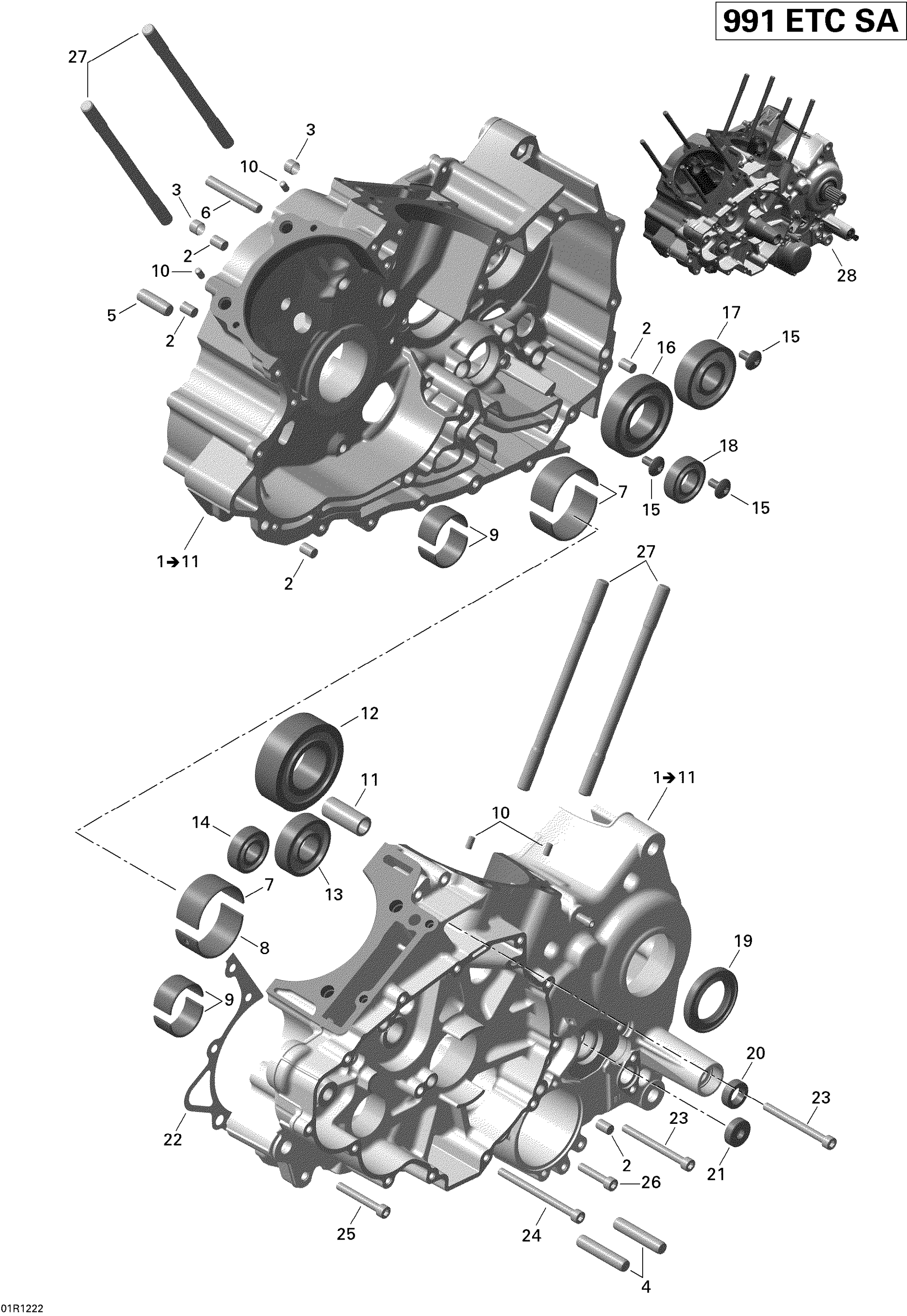 Схема узла: Crankcase