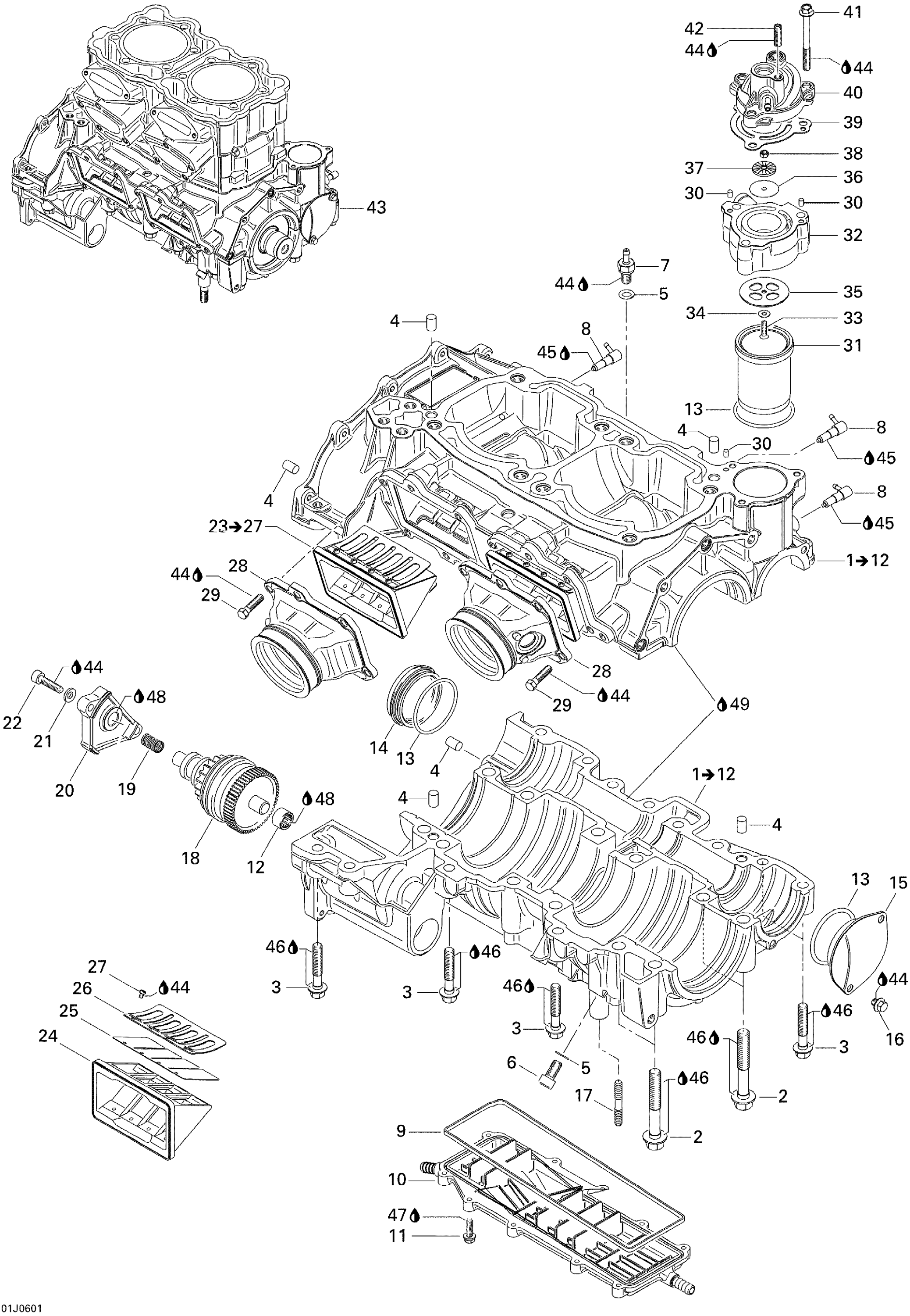 Crankcase And Reed Valve