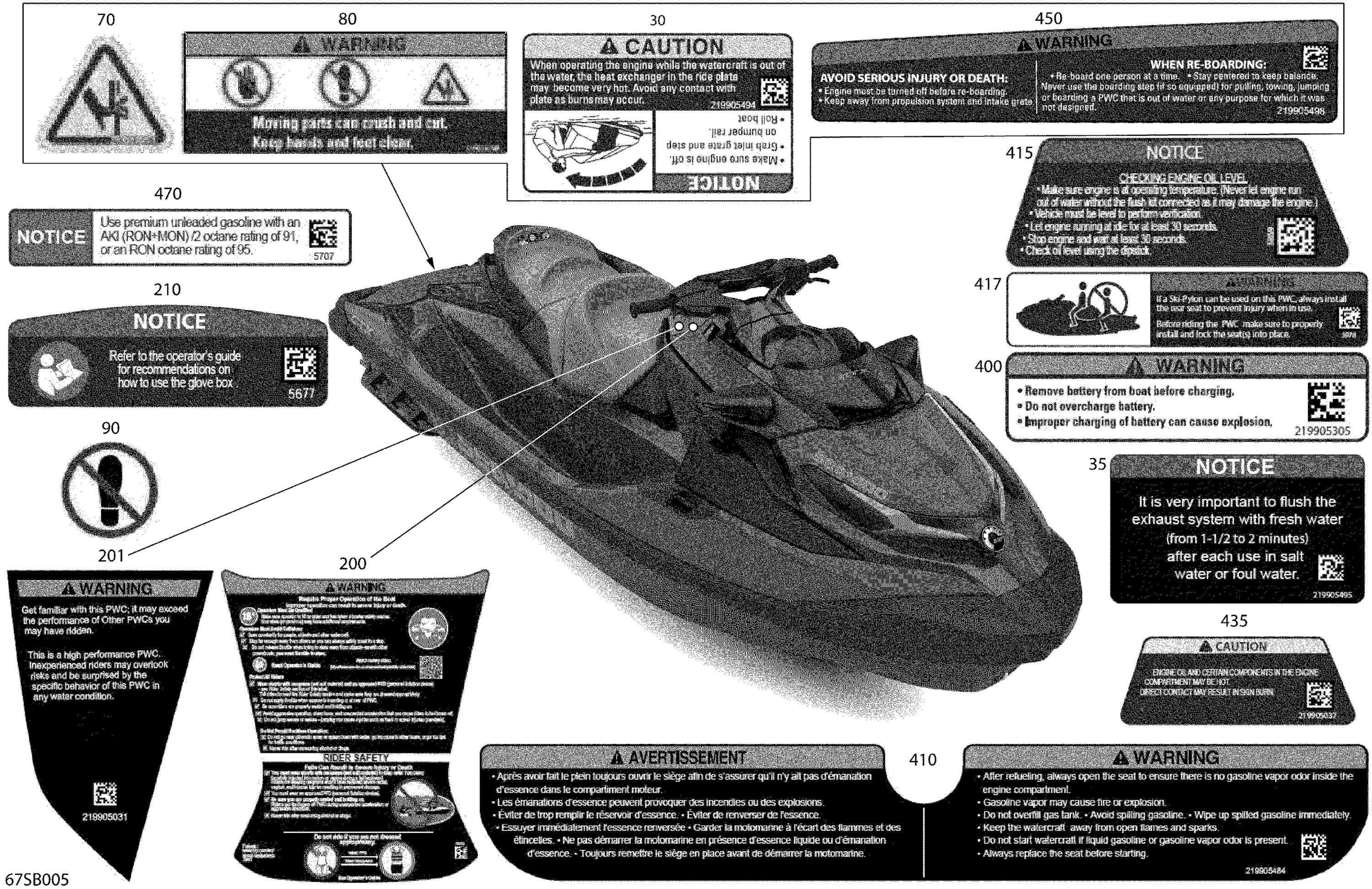 Схема узла: Body - Warning Decals