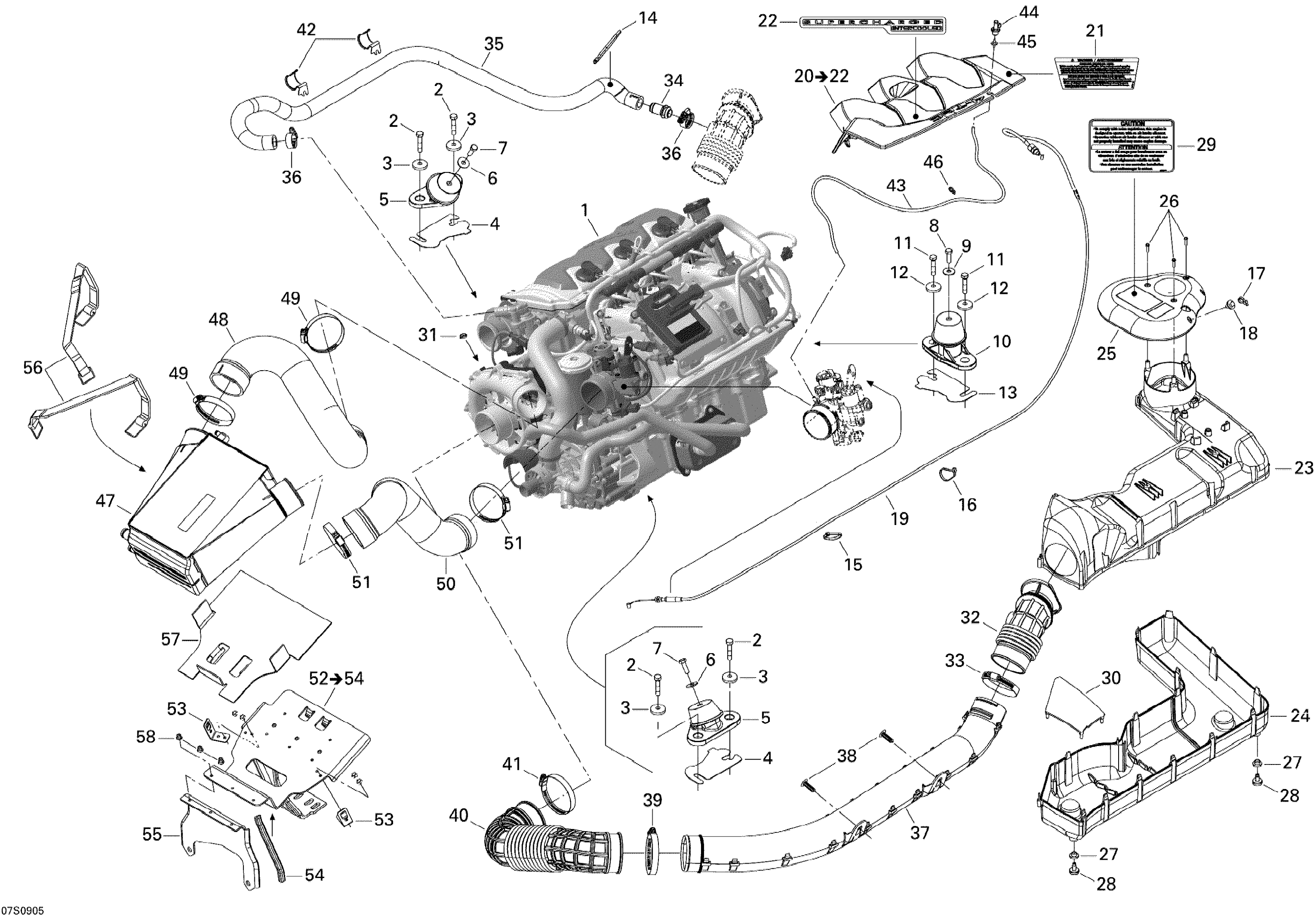 Engine And Air Intake Silencer