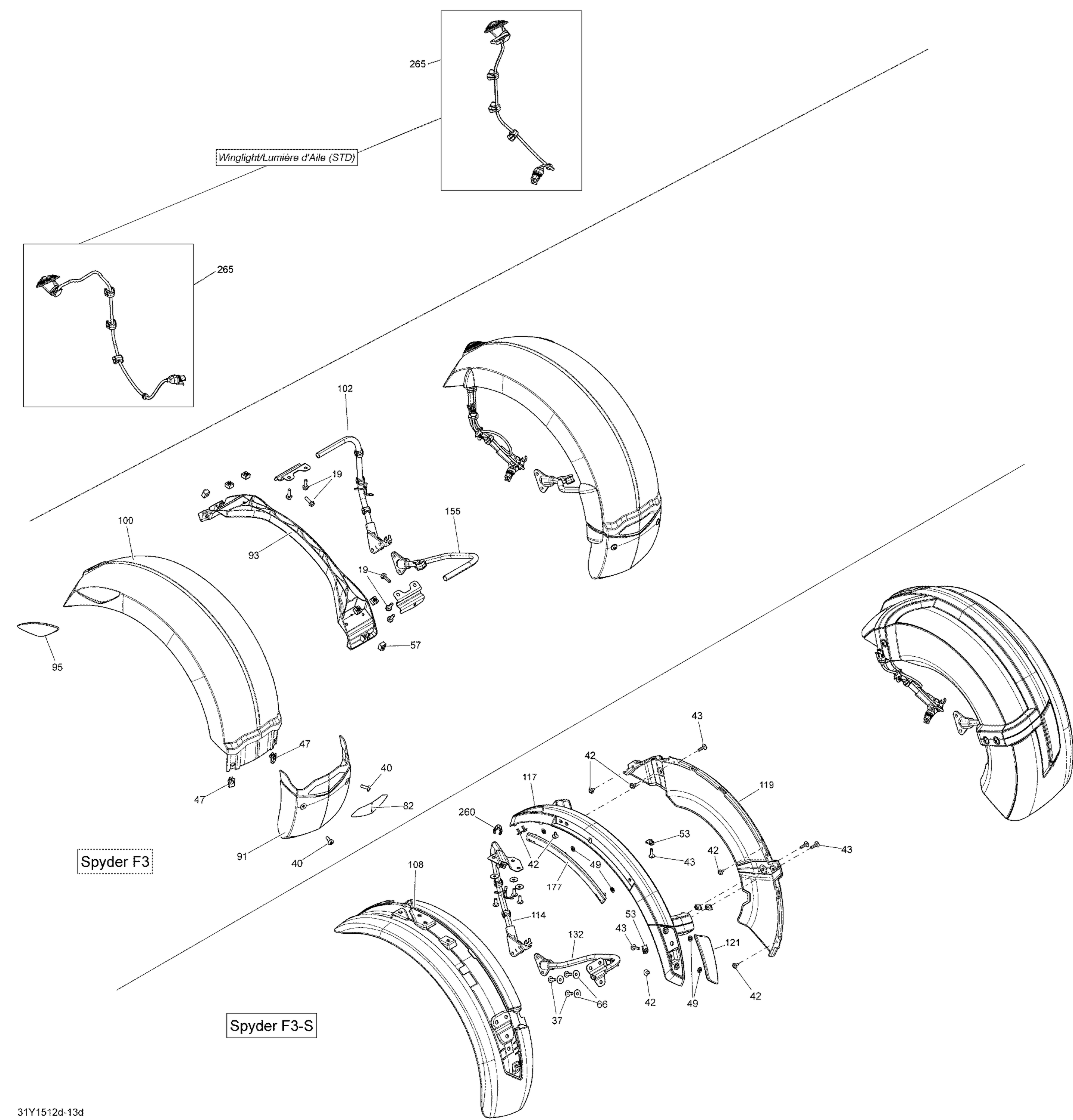 Схема узла: Body And Accessories Front Fender_31Y1512d