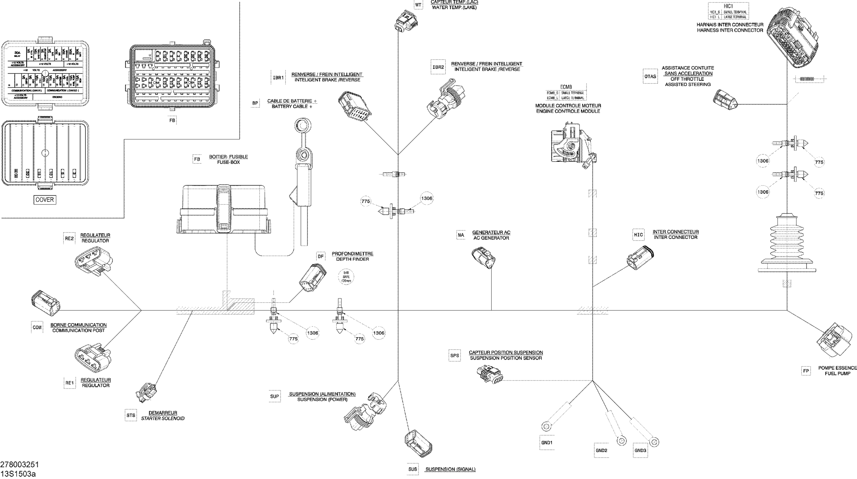 Схема узла: Electrical Harness Main_13S1503a