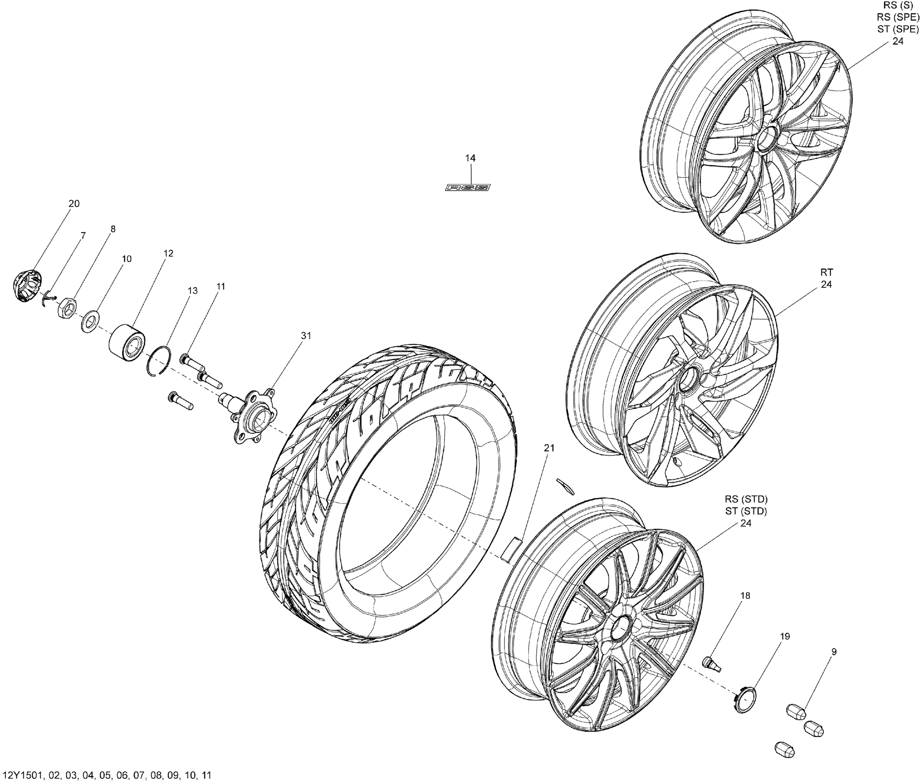 Drive System, Front _12Y1510