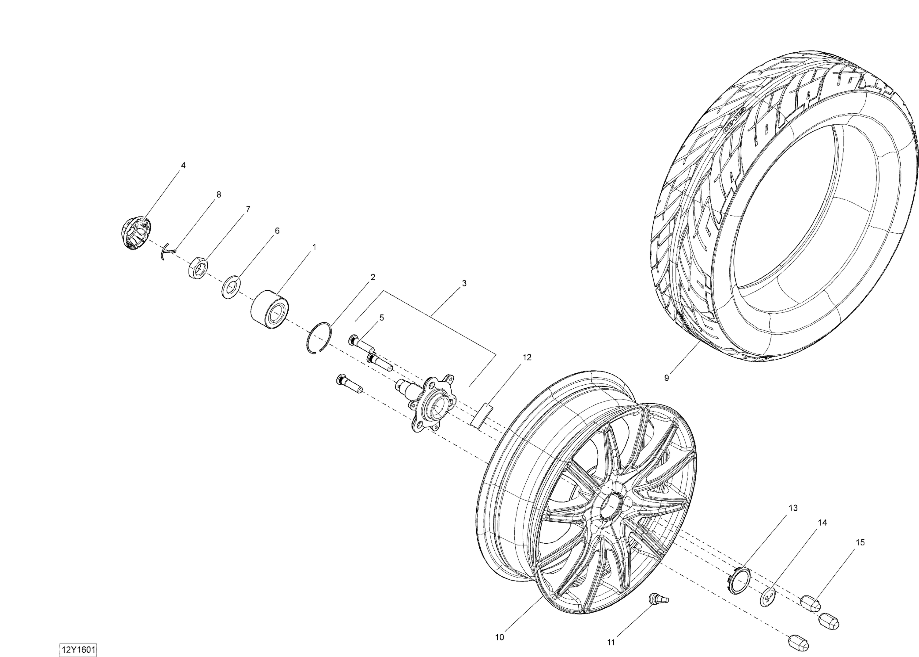 Схема узла: Drive System, Front