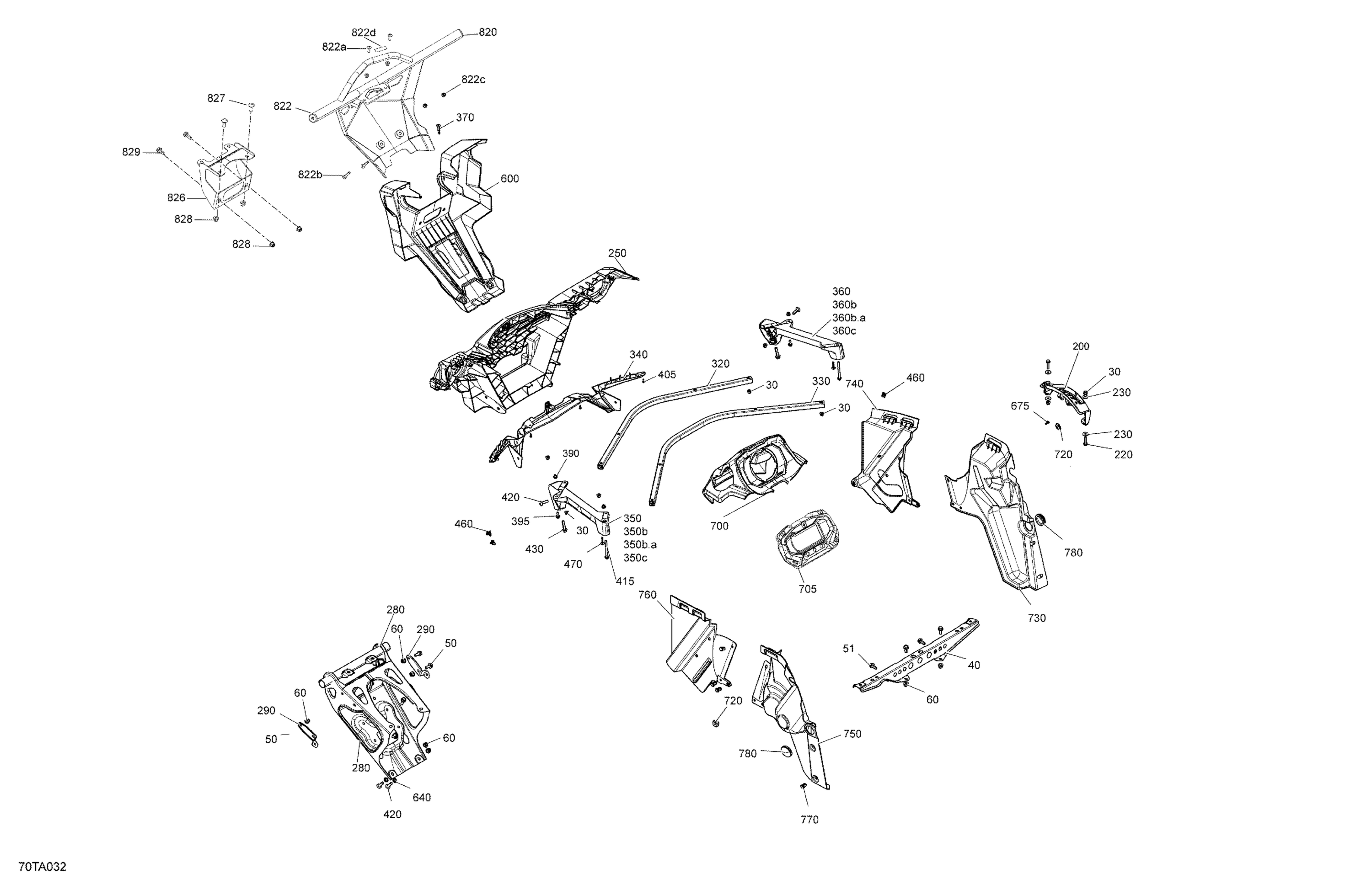 Схема узла: Body - Front Section