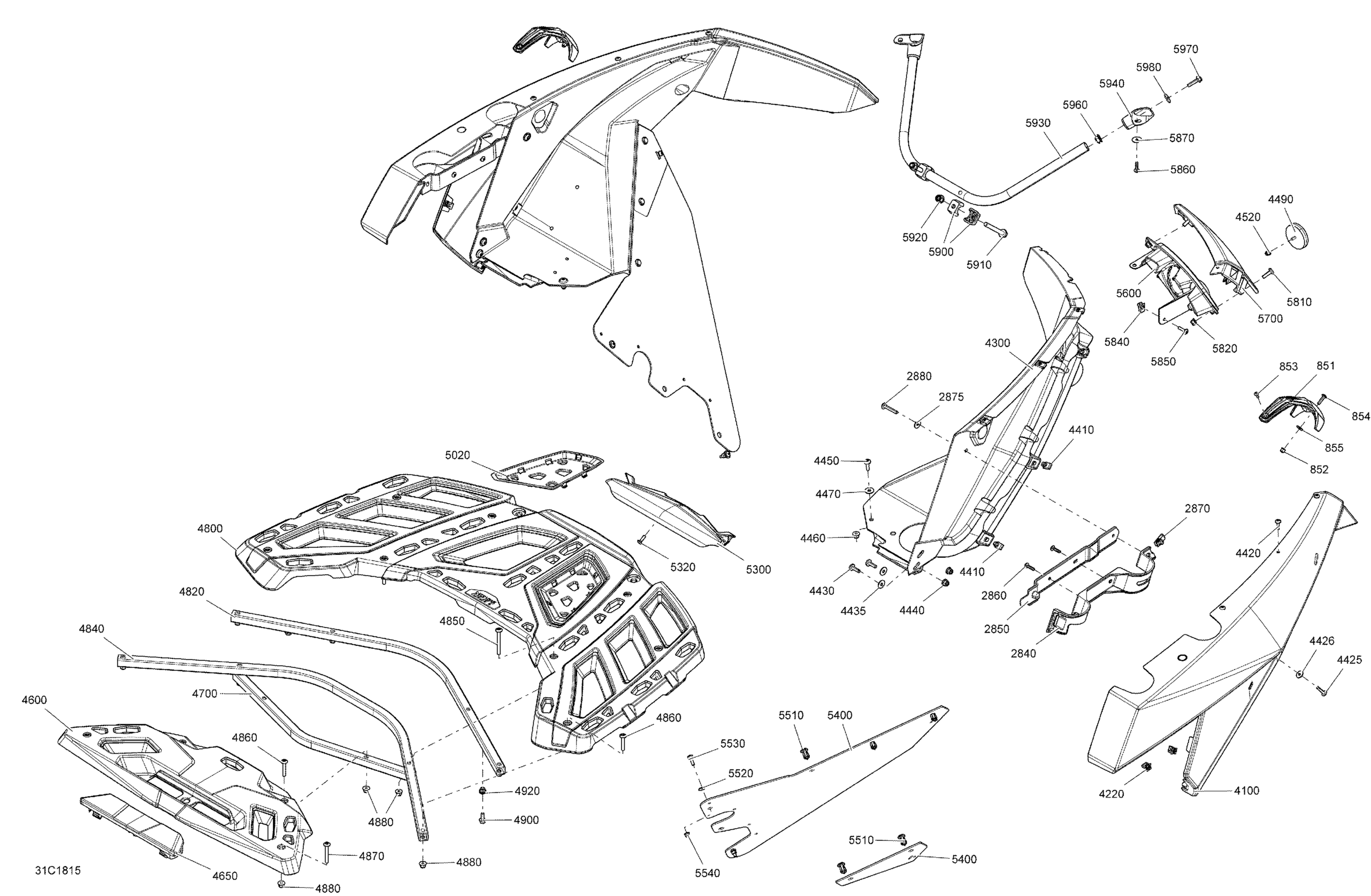 Body Rear Part Maverick - Bright White Models