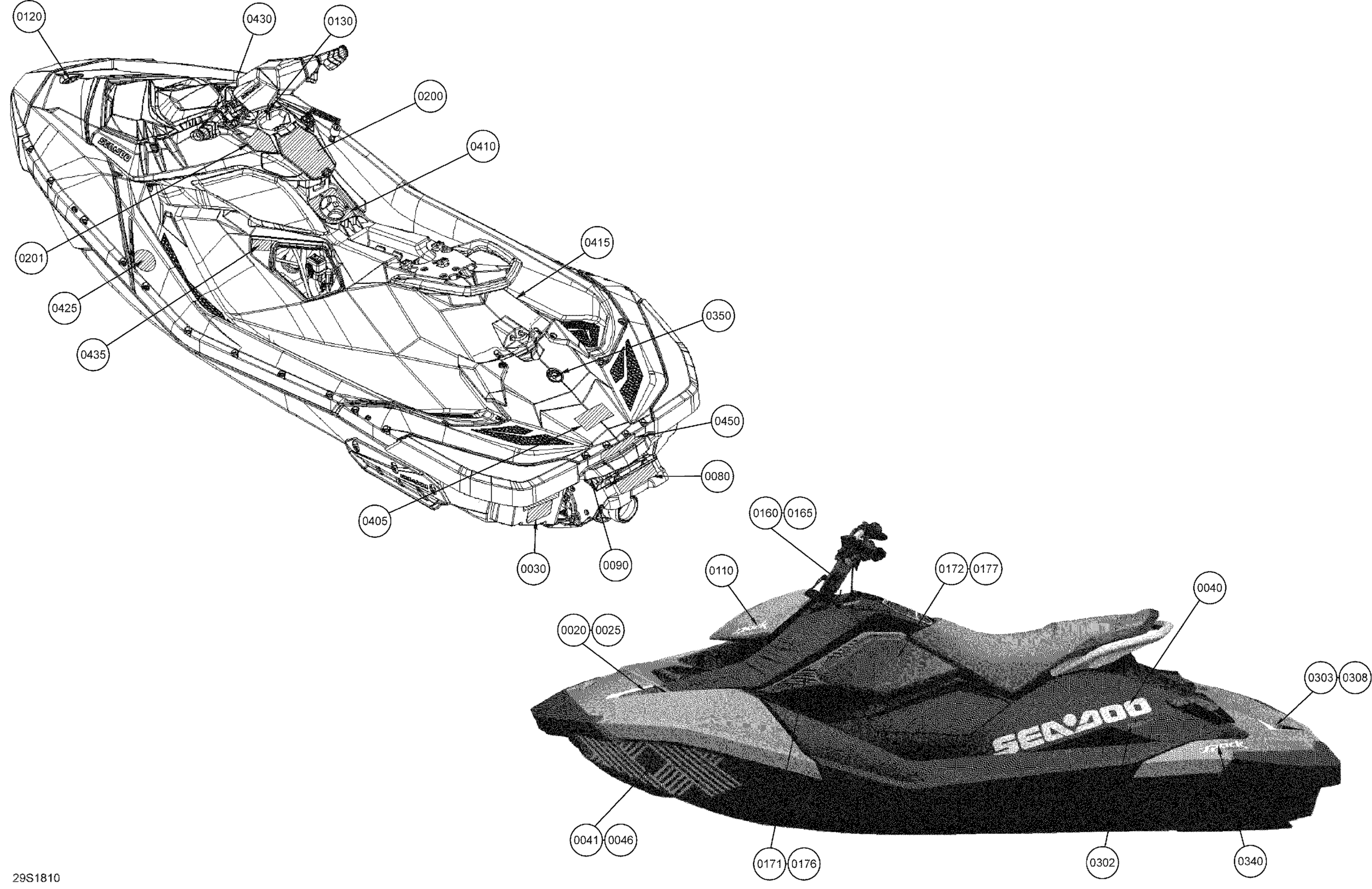 Схема узла: Decals SPARK - 900 HO ACE