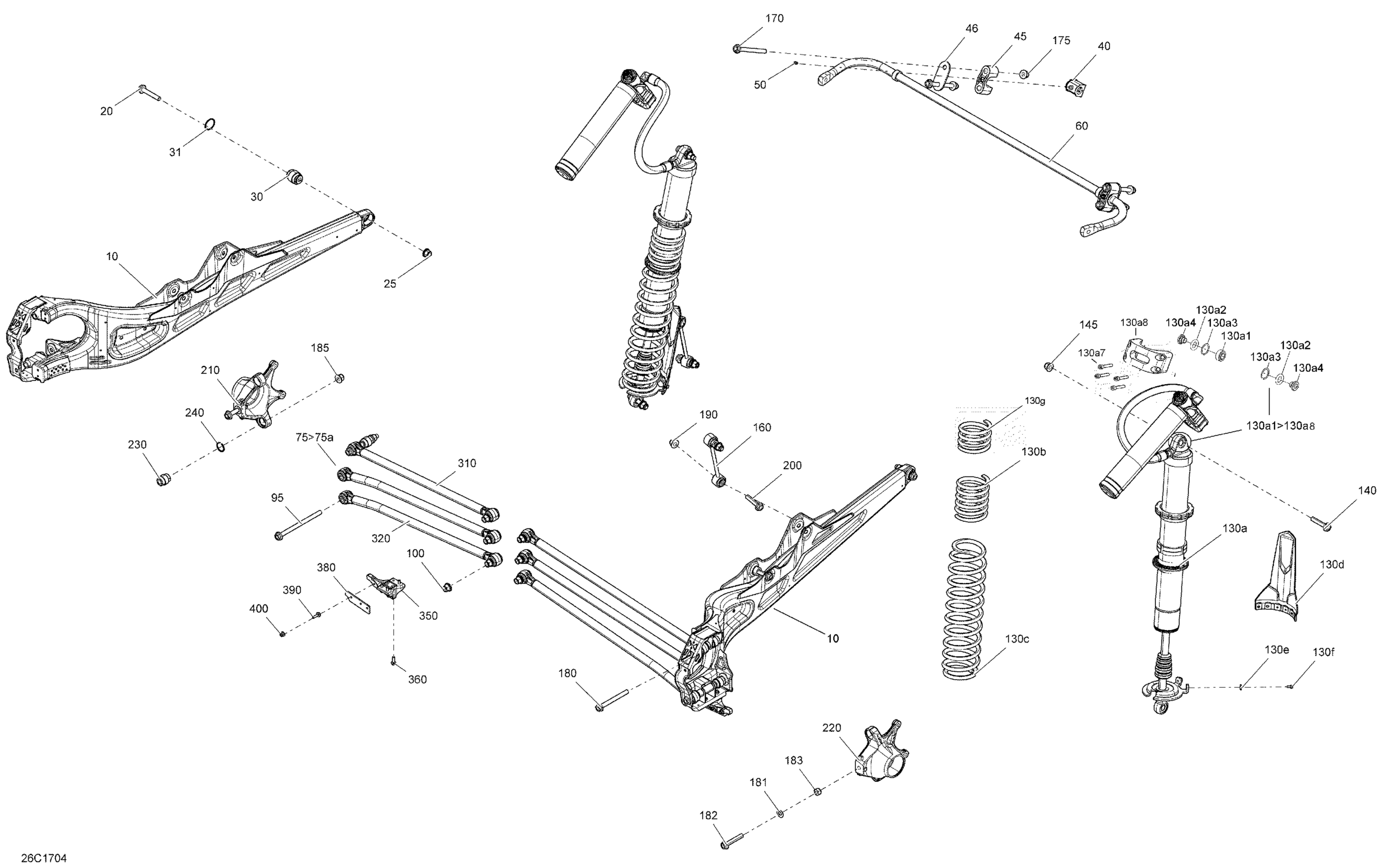 Схема узла: Rear Suspension