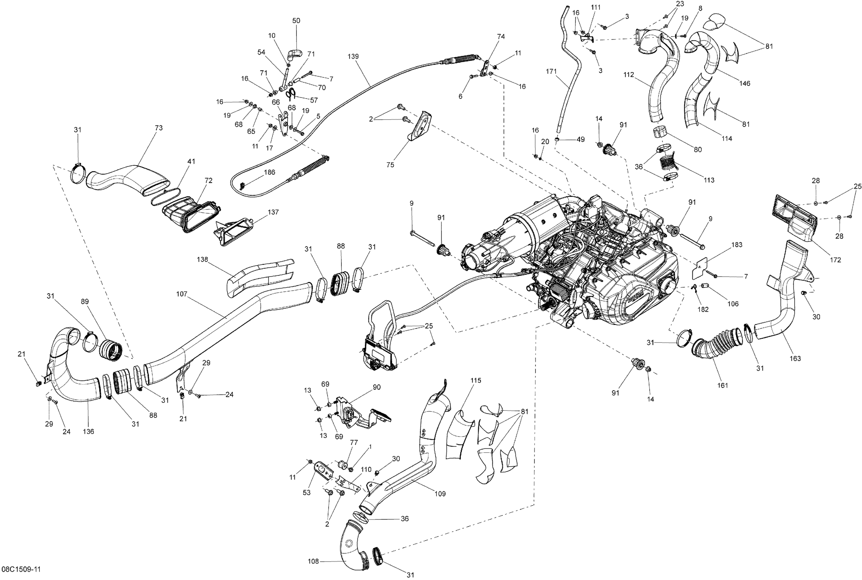 Схема узла: Engine _08C1509