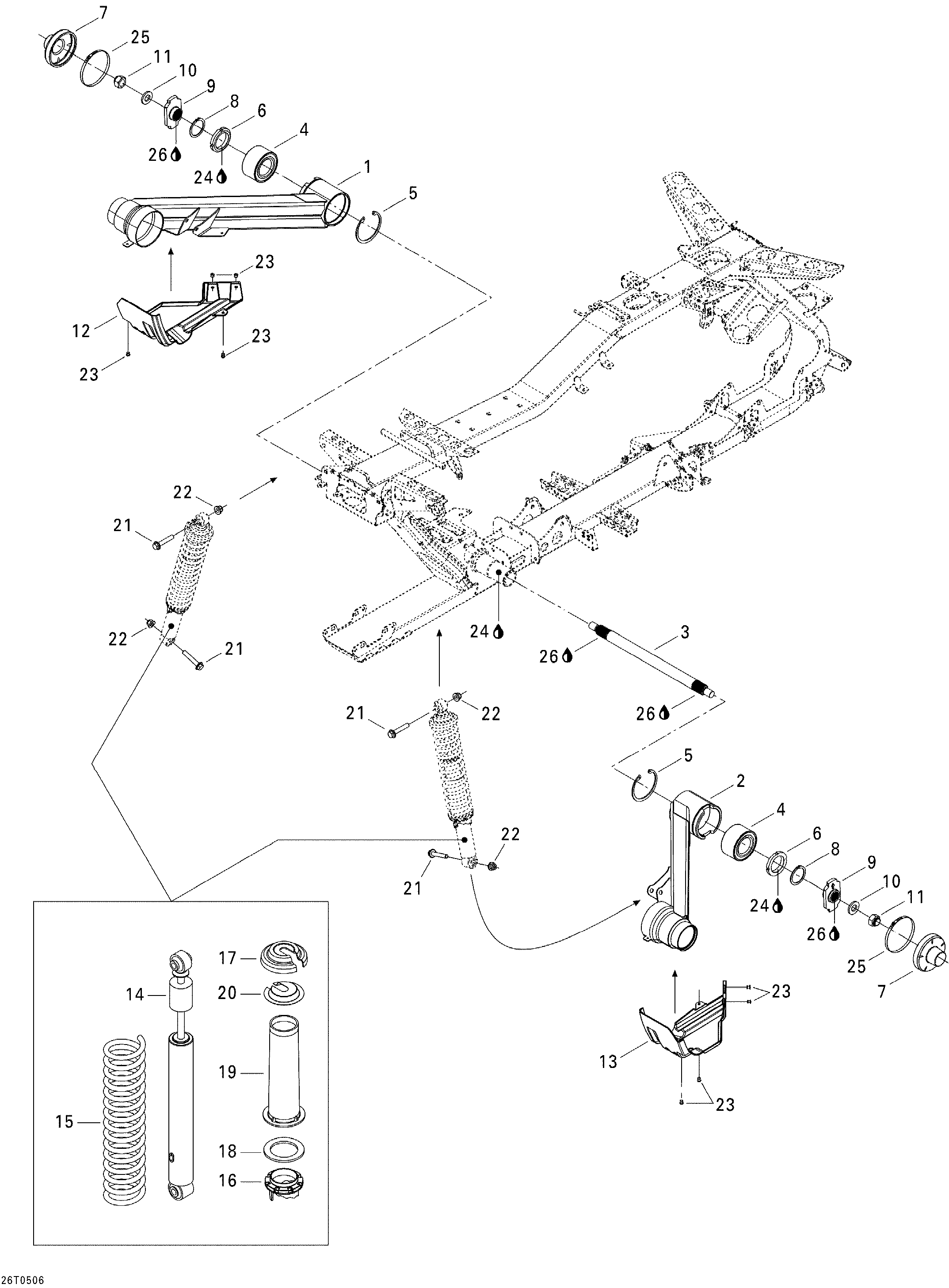 Схема узла: Rear Suspension