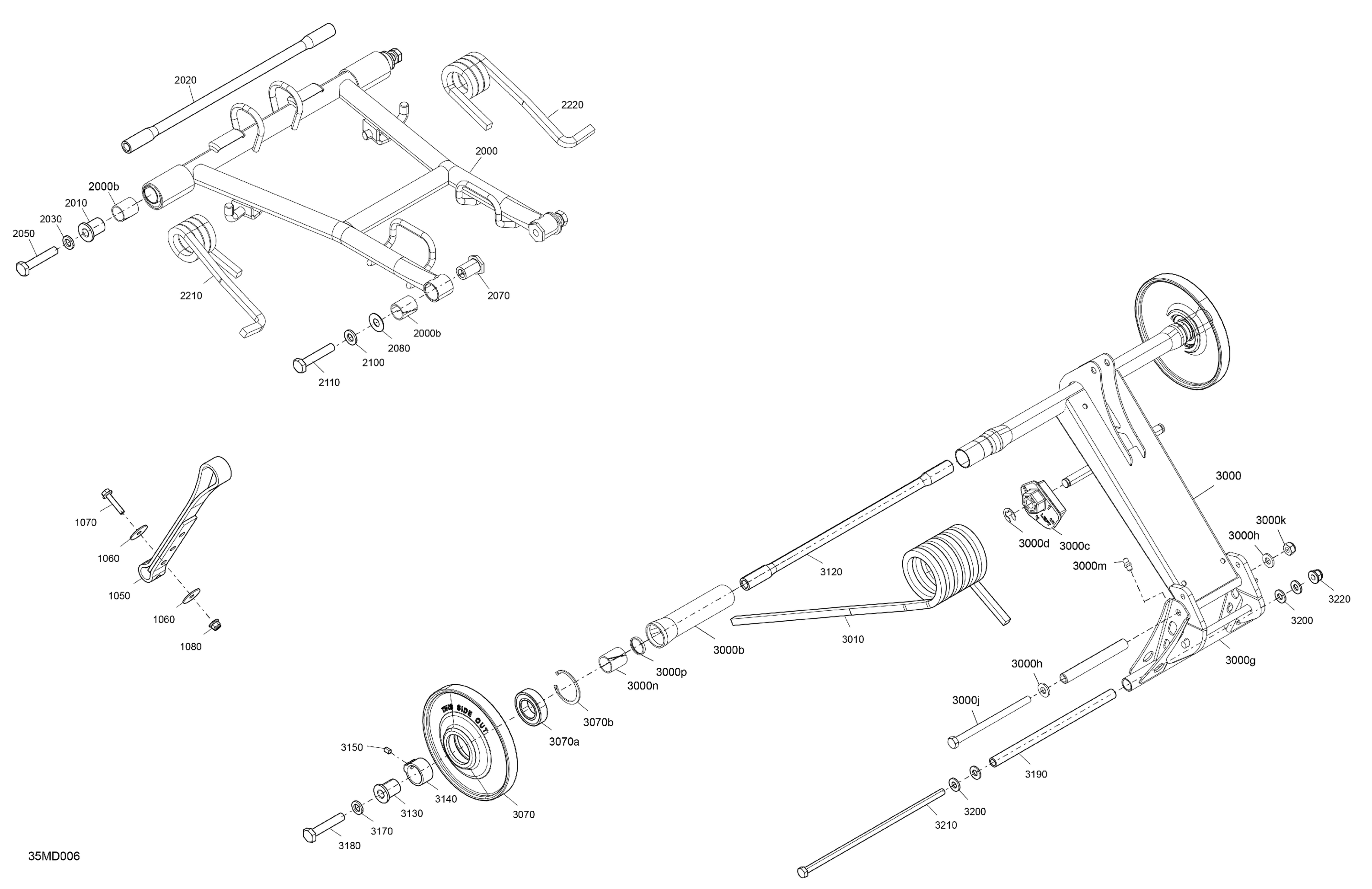 Схема узла: Suspension - Rear - Upper Section