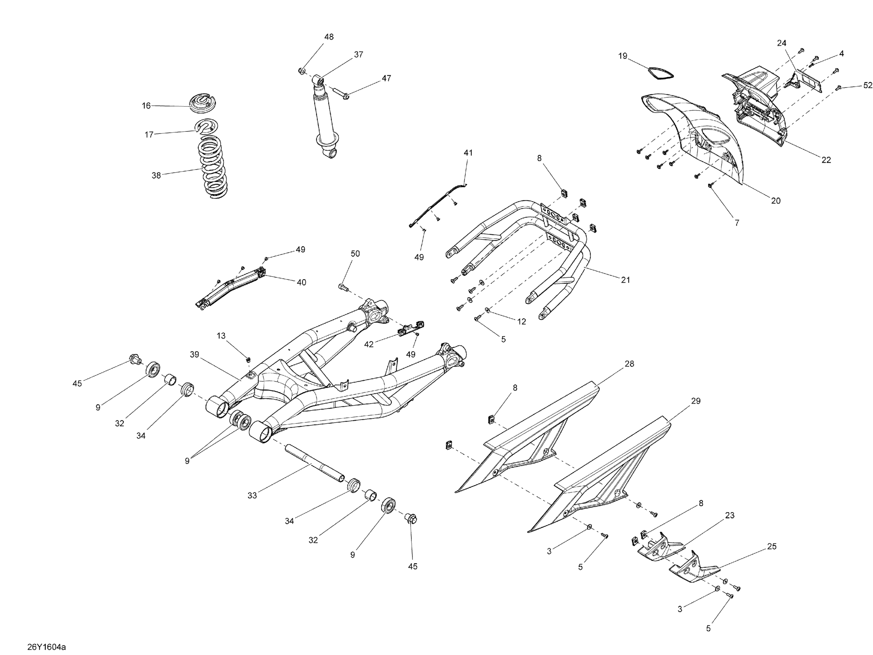 Suspension, Rear - Except Package T-LTD