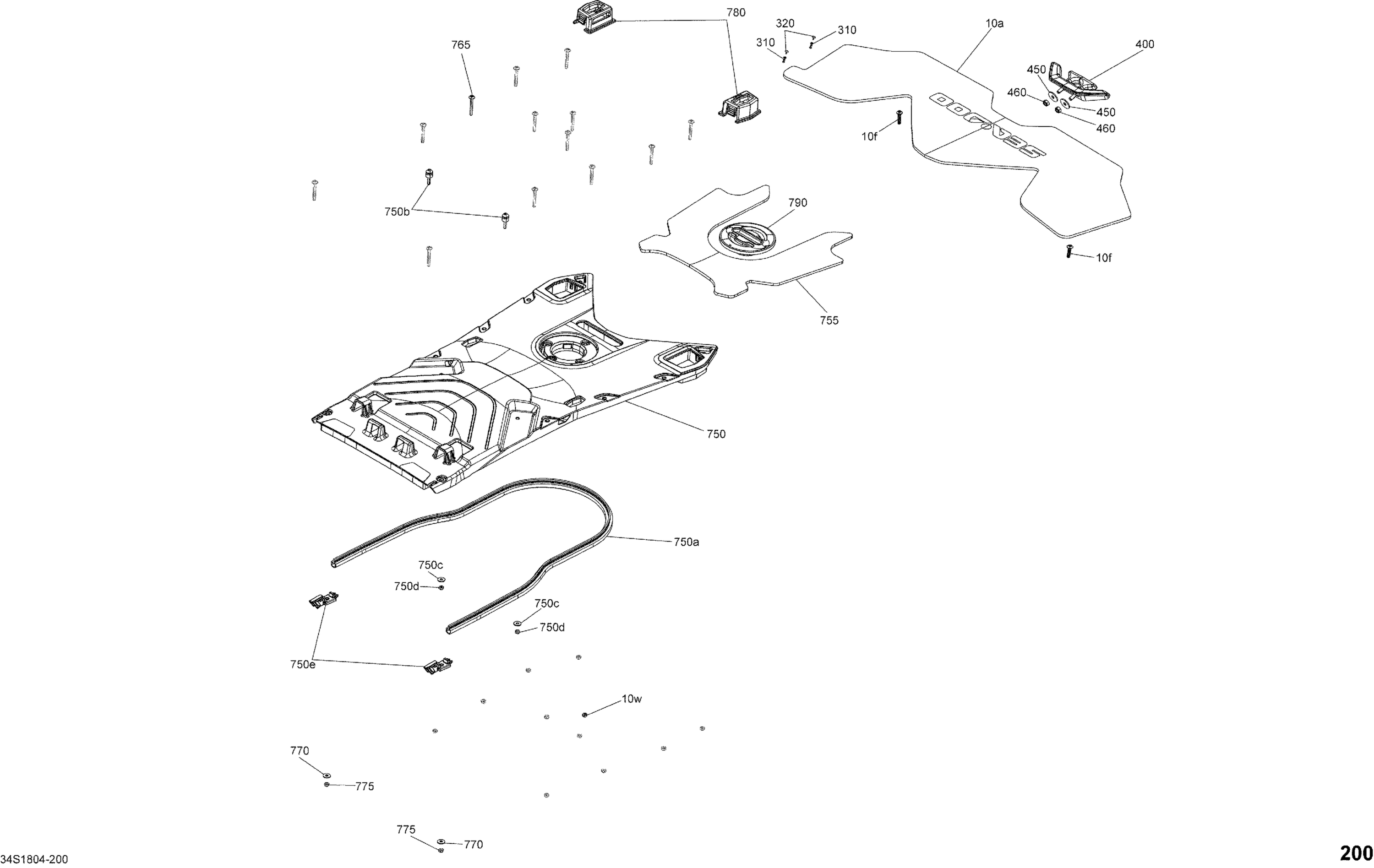 Схема узла: Body Rear Part - RXT Package X, XRS