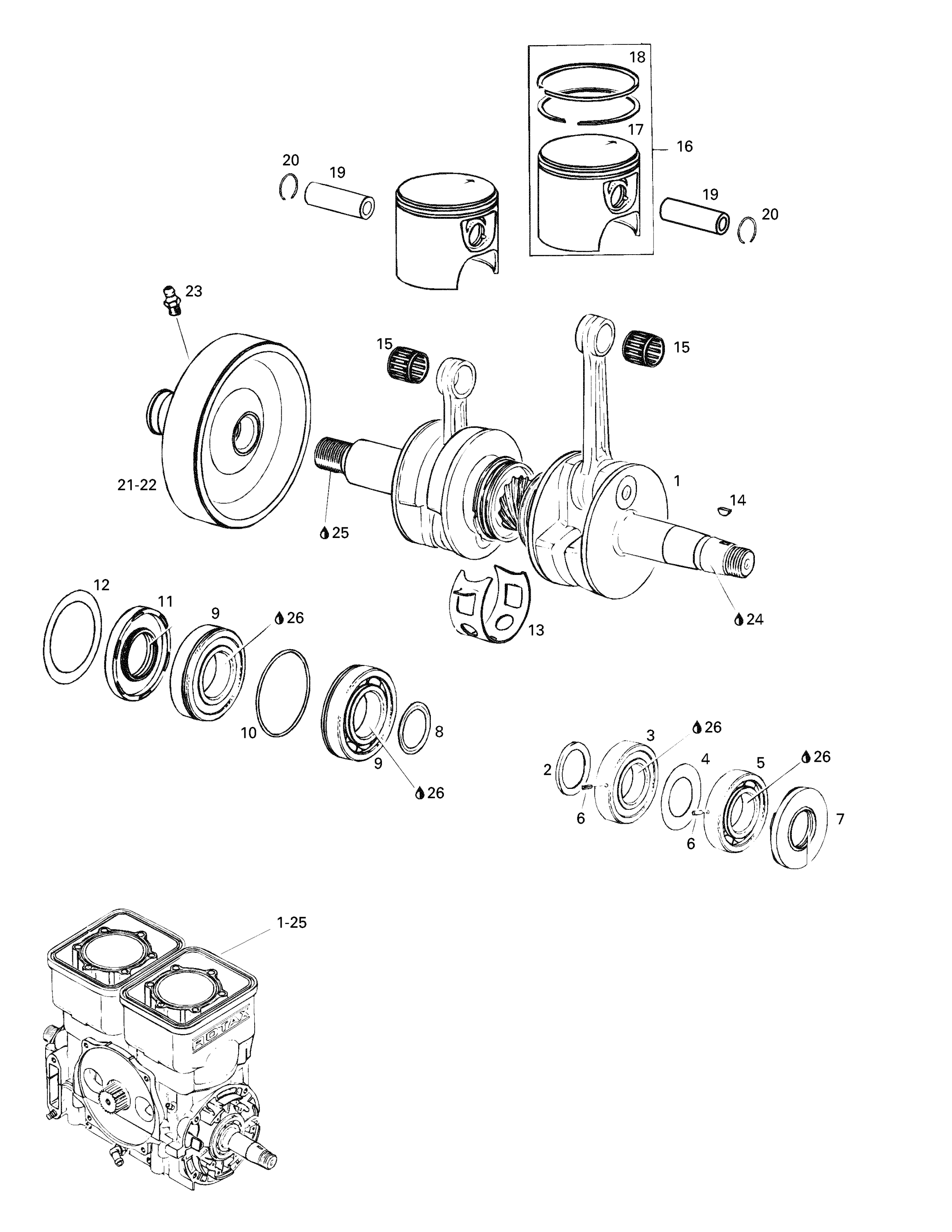 Crankshaft And Pistons