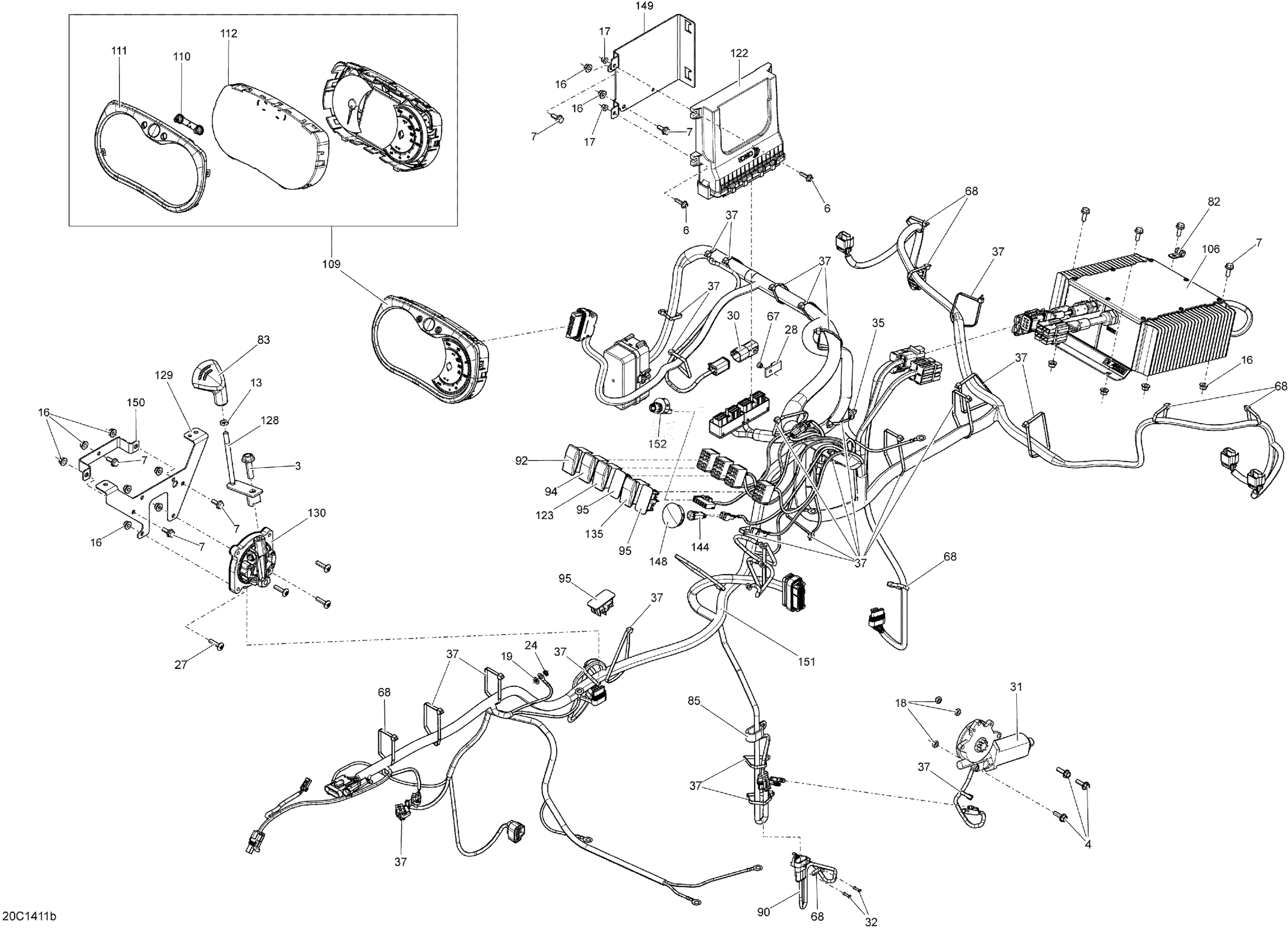 Electrical System Main Harness_20C1411b