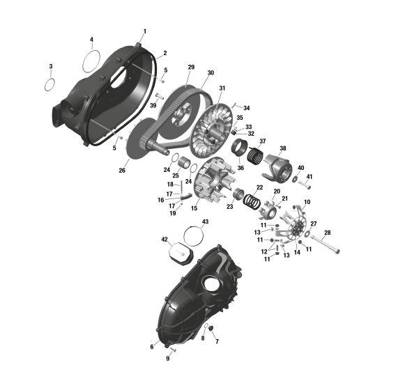 Схема узла: ROTAX - CVT