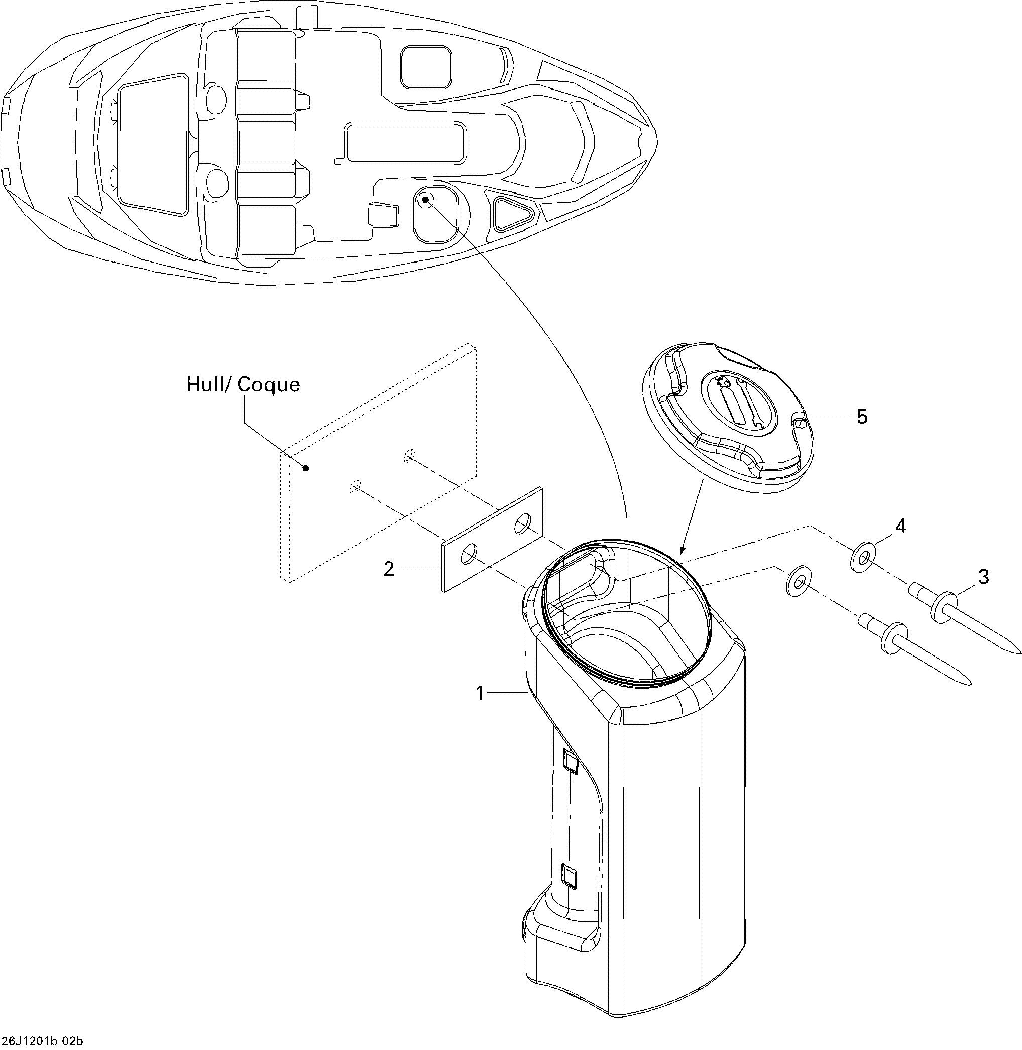 Схема узла: Storage Compartment, Front 2