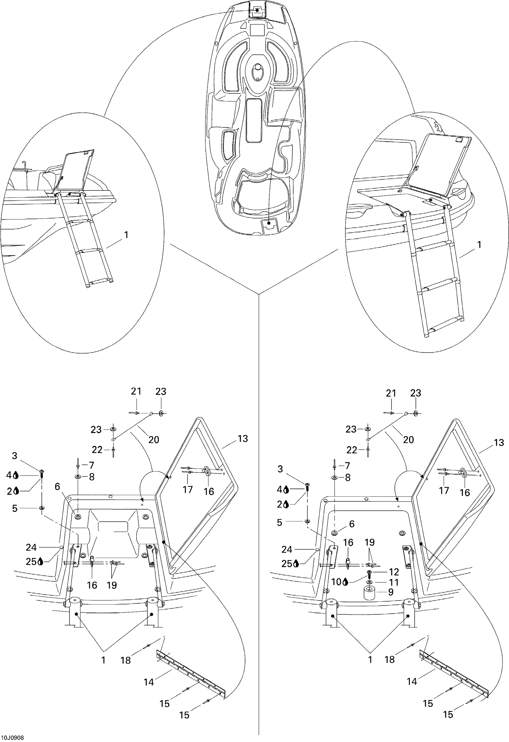 Ladder, Front and Rear