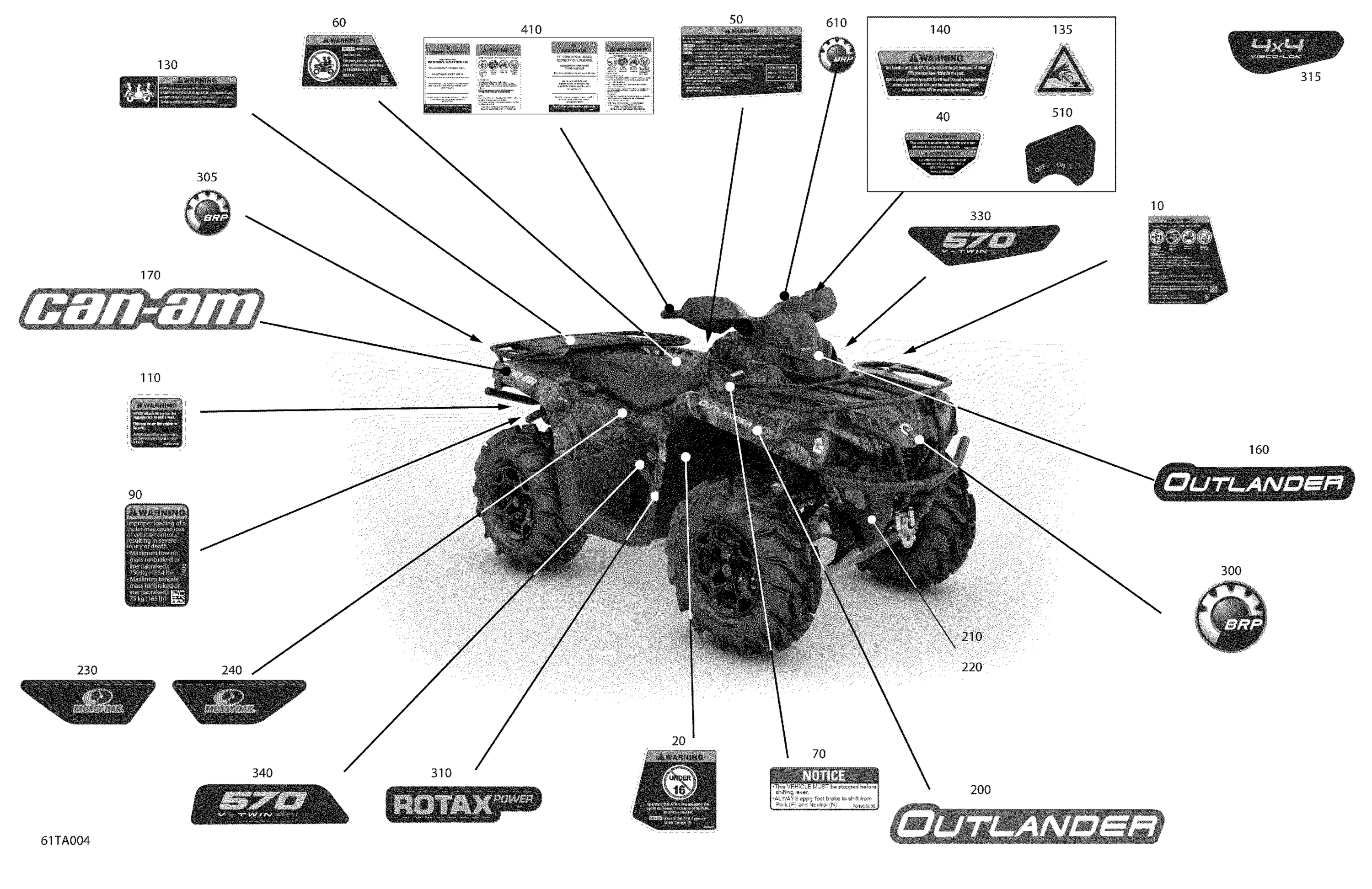 Схема узла: Body - Decals  - Mossy Oak Edition