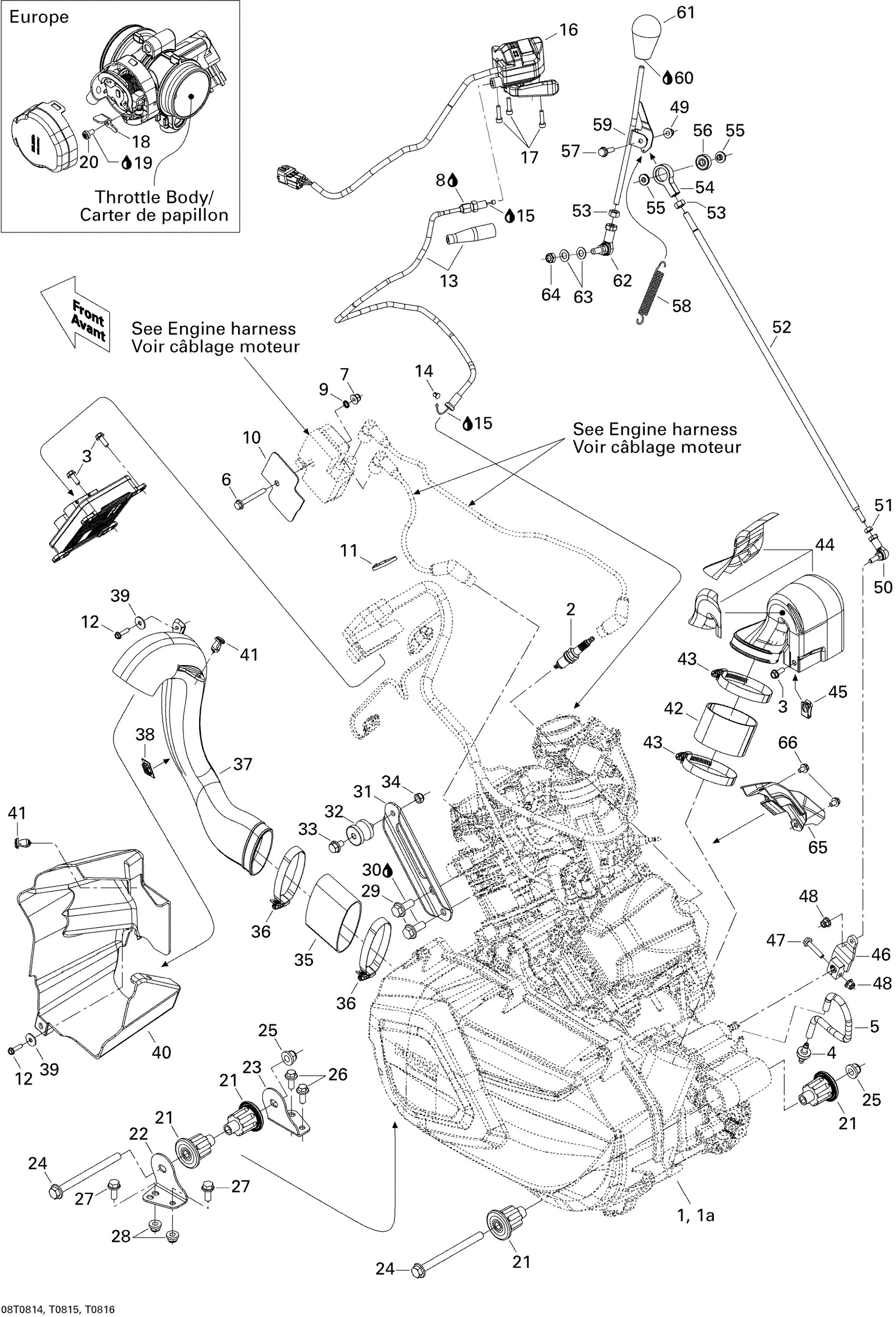 Схема узла: Engine And Engine Support