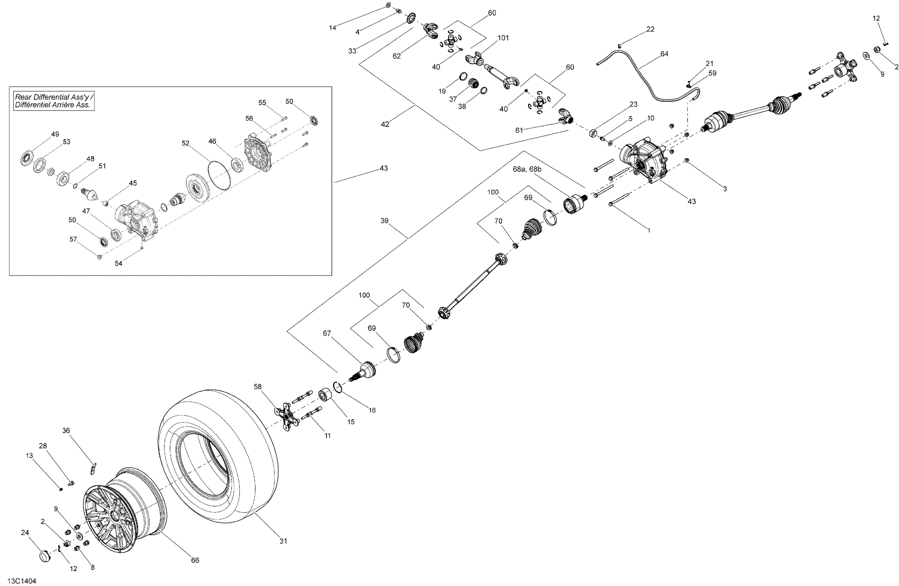 Drive System, Rear _13C1404