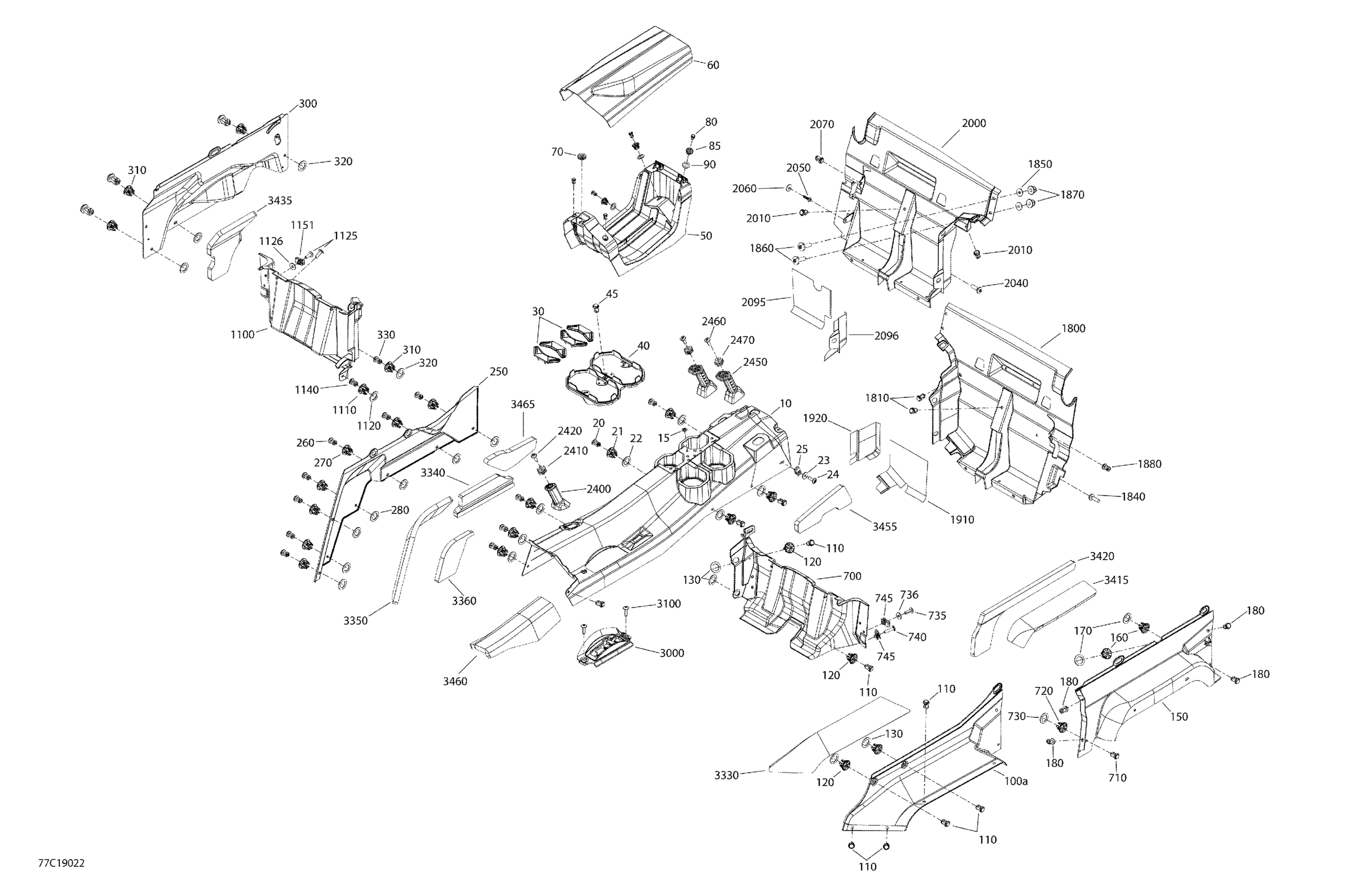 Схема узла: Cab Interior Commander MAX - Upper Section