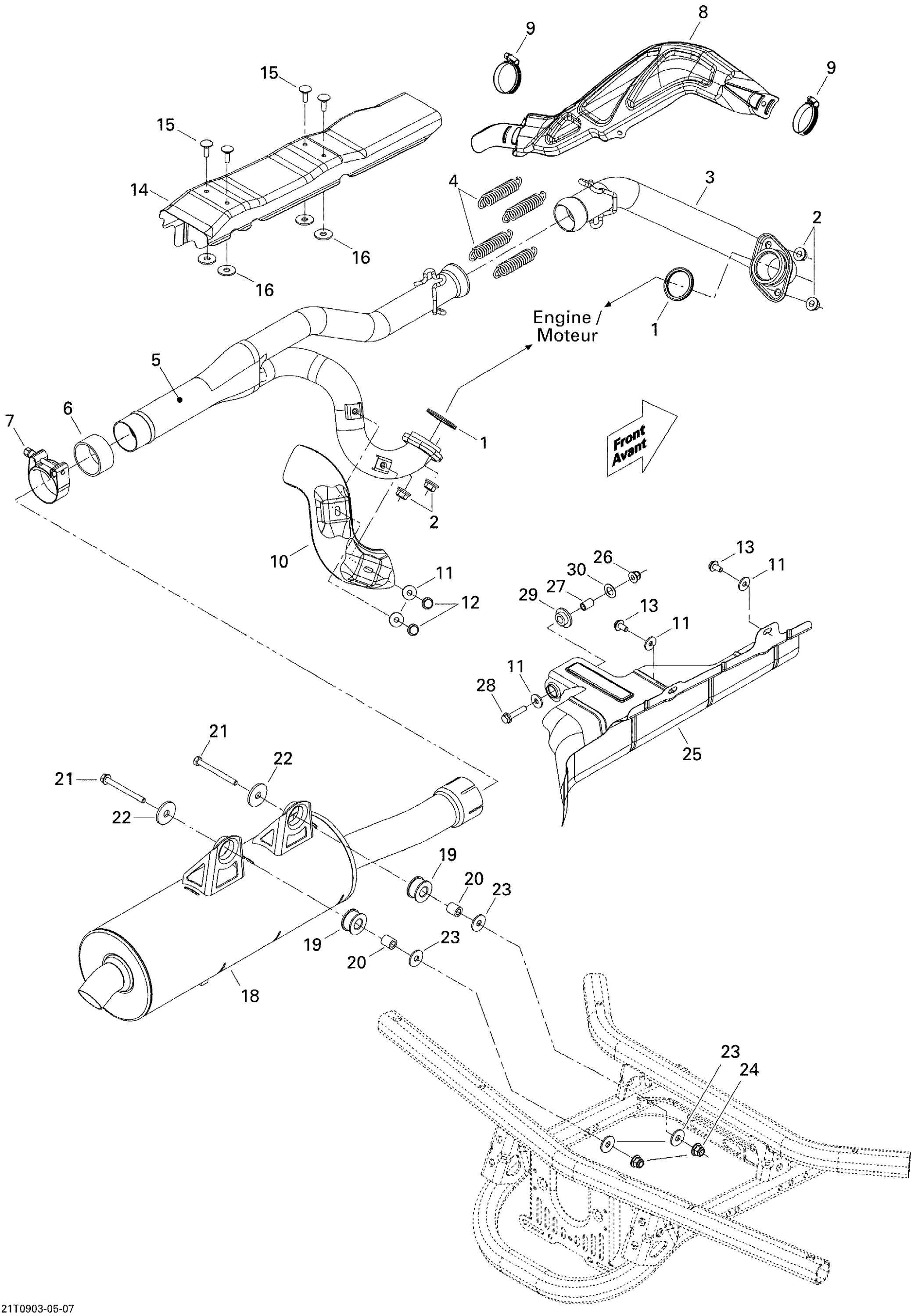 Схема узла: Exhaust System