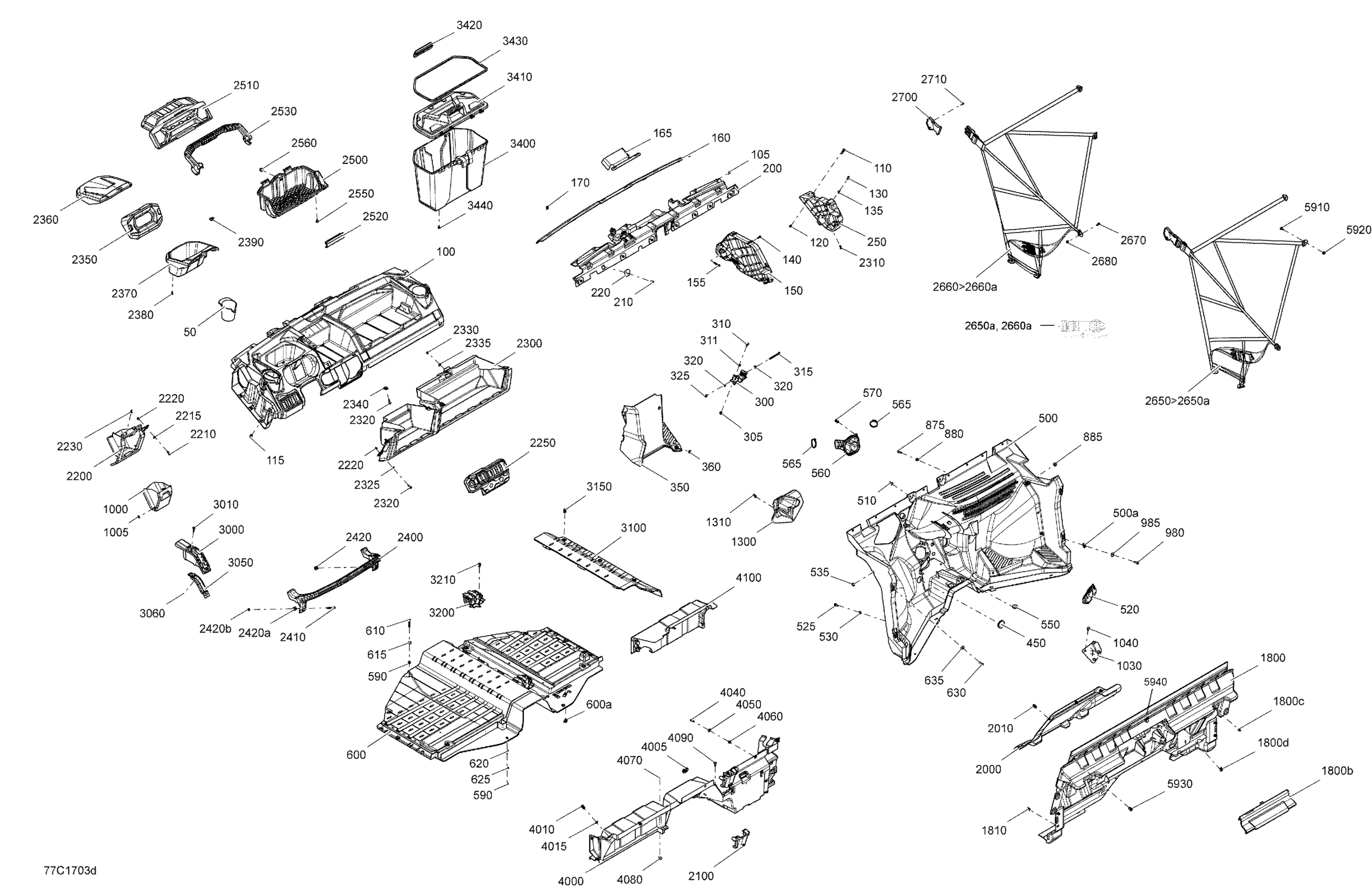 Схема узла: Cab Interior - Without Cabin Enclosure