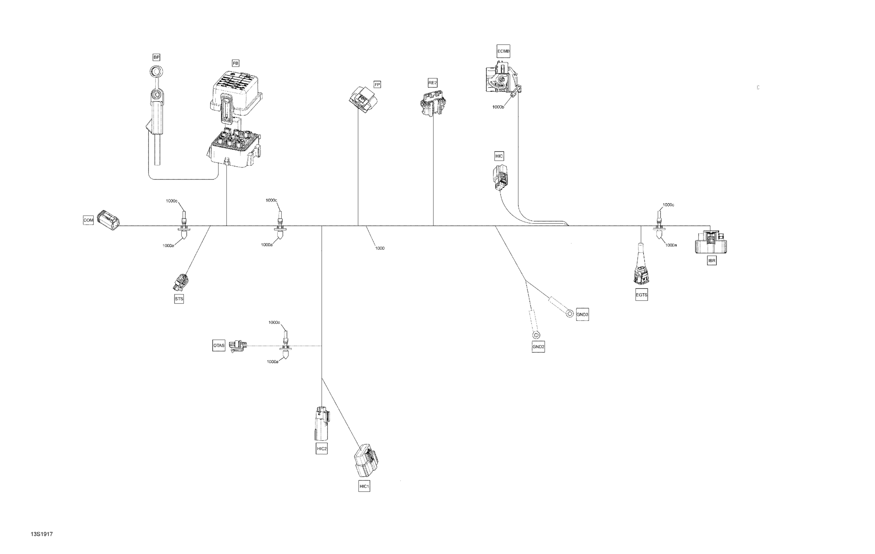 Схема узла: Electrical Harness  278003704 Main