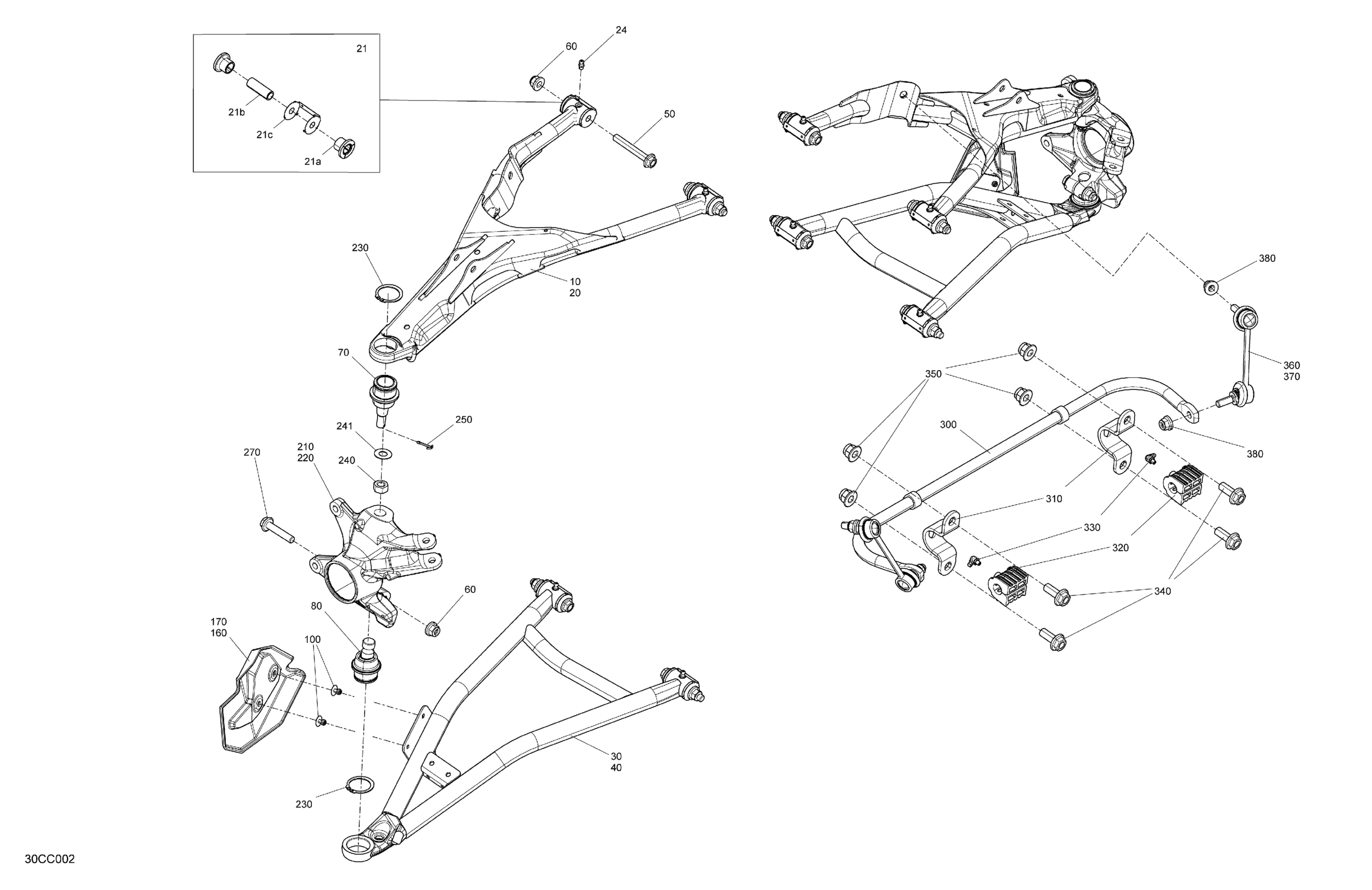 Схема узла: Suspension - Front Components