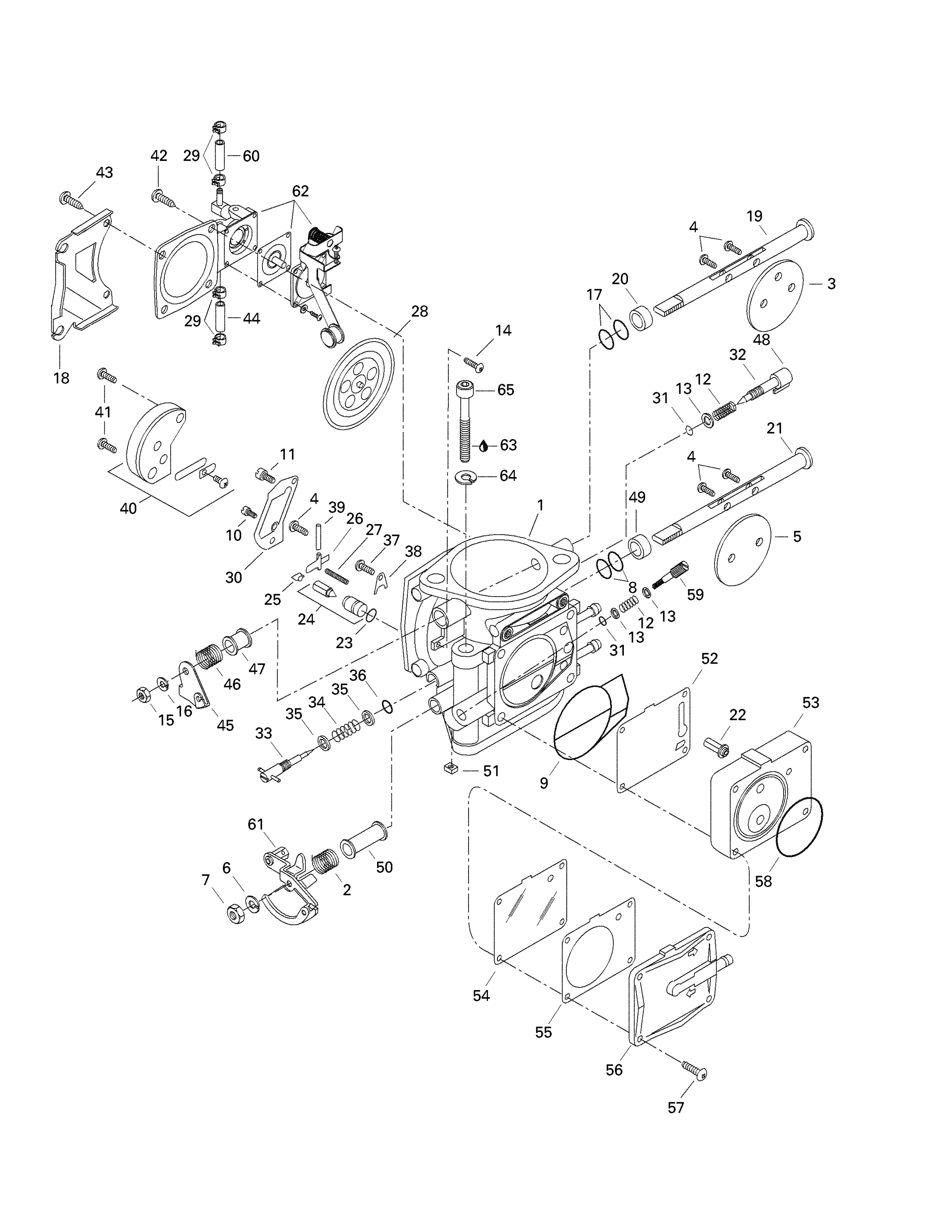 Carburetor (single, Mikuni)