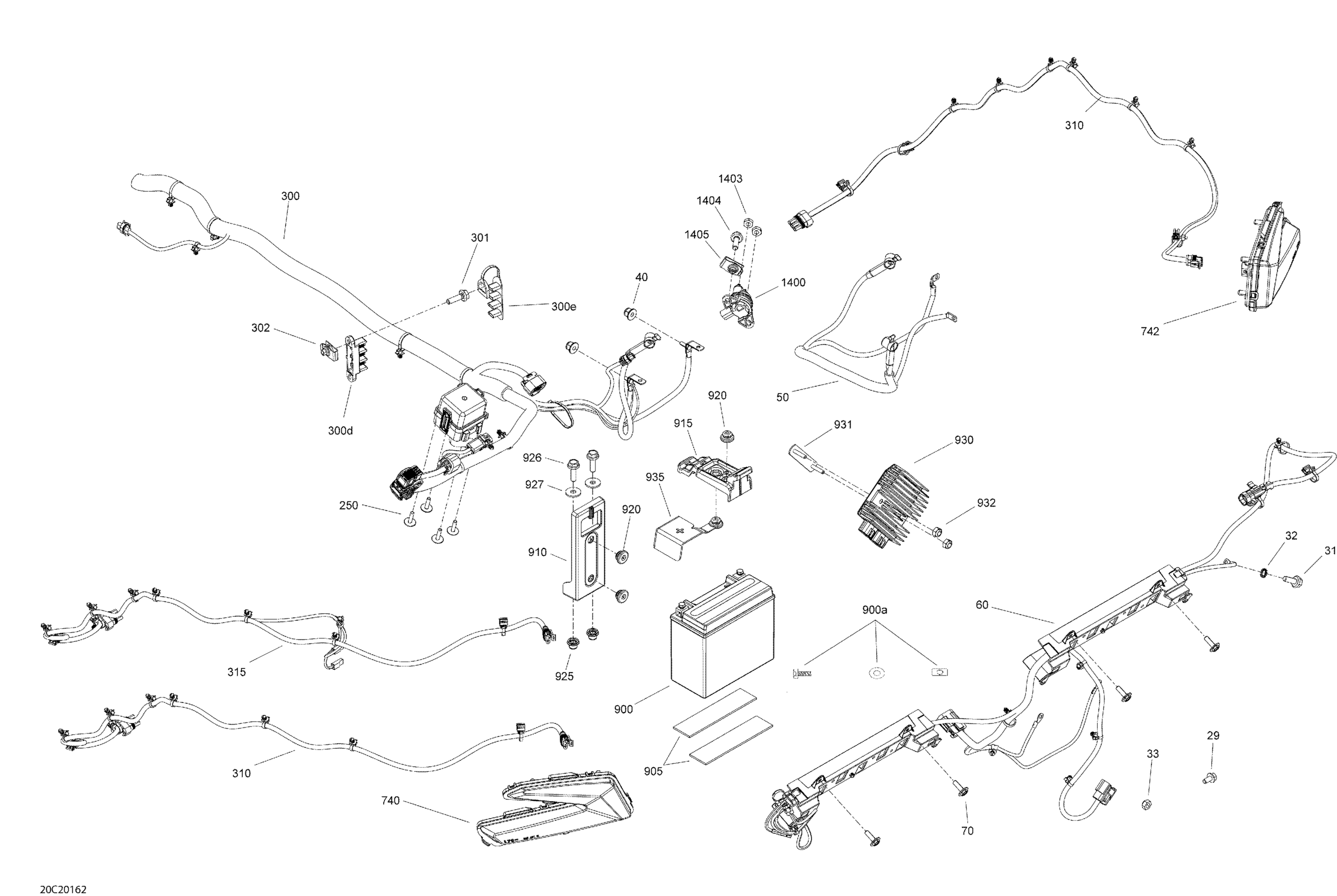 Схема узла: Electric - System - Rear Section