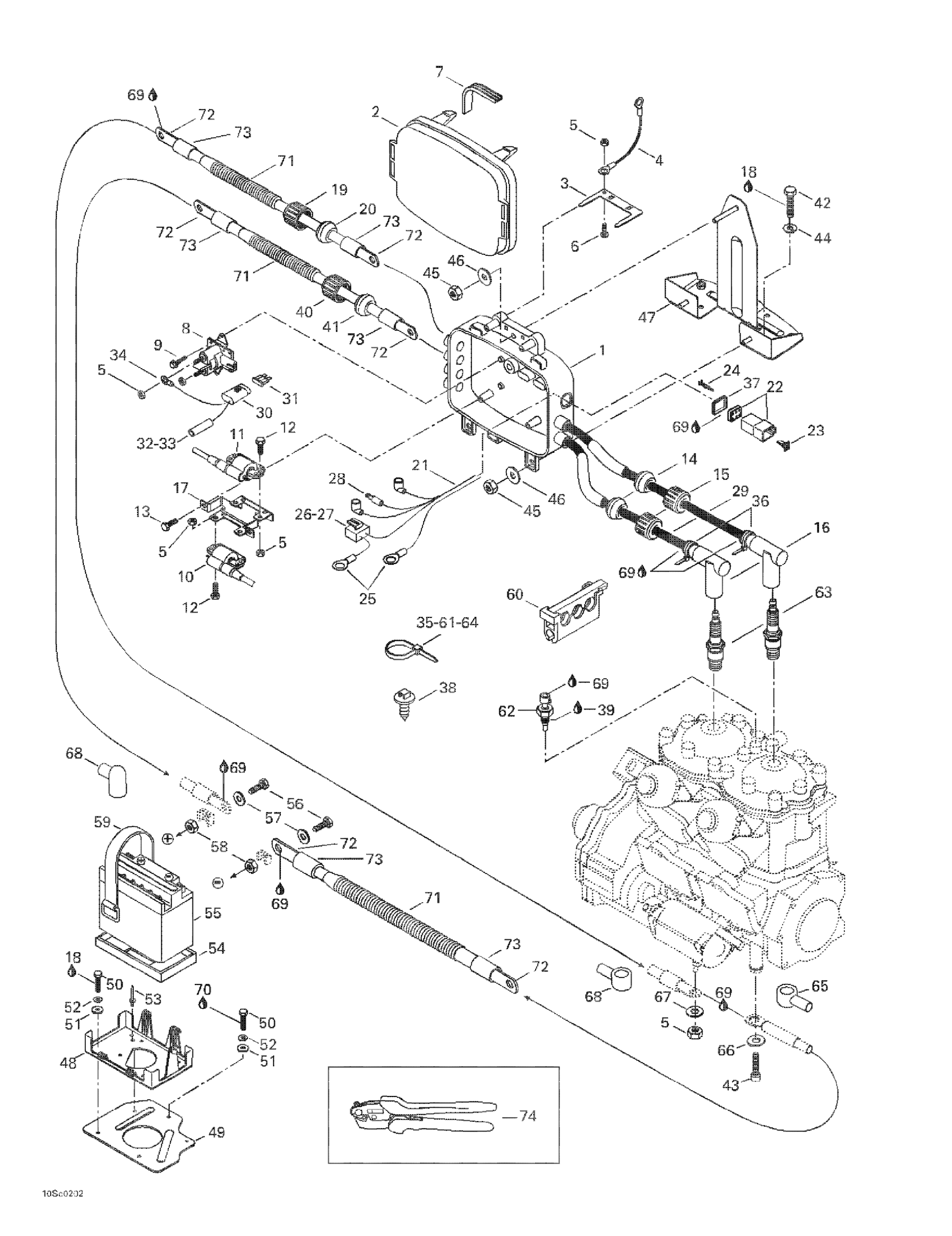 Схема узла: Electrical Box And Battery