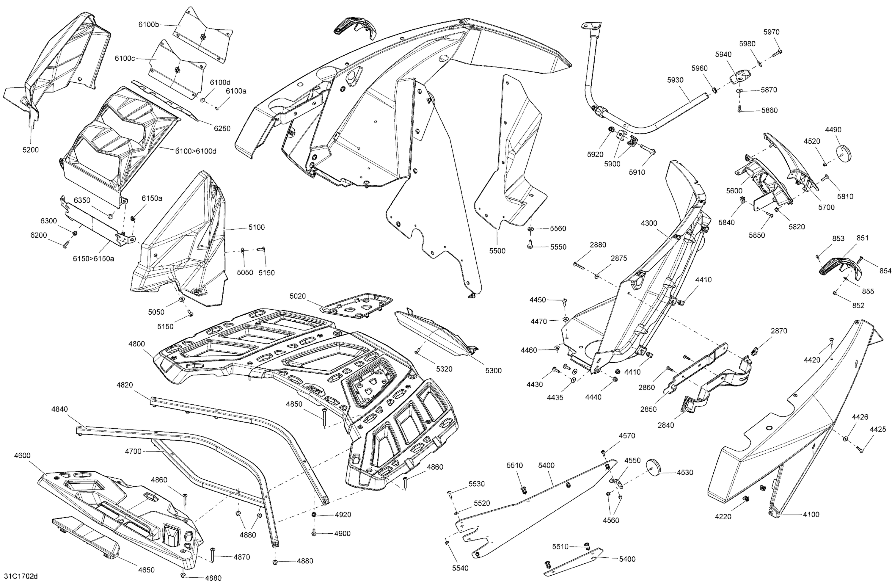 Body And Accessories - Rear Section All Models