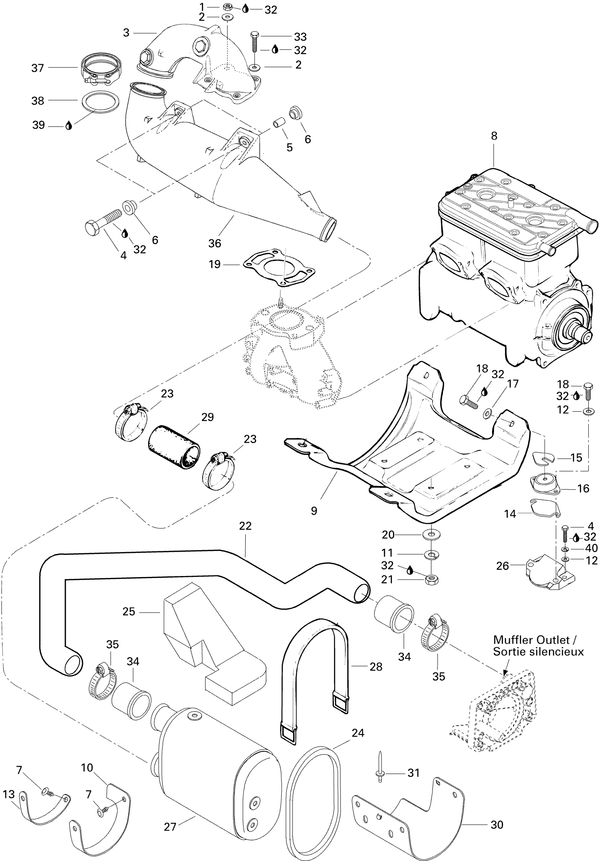 Схема узла: Exhaust System