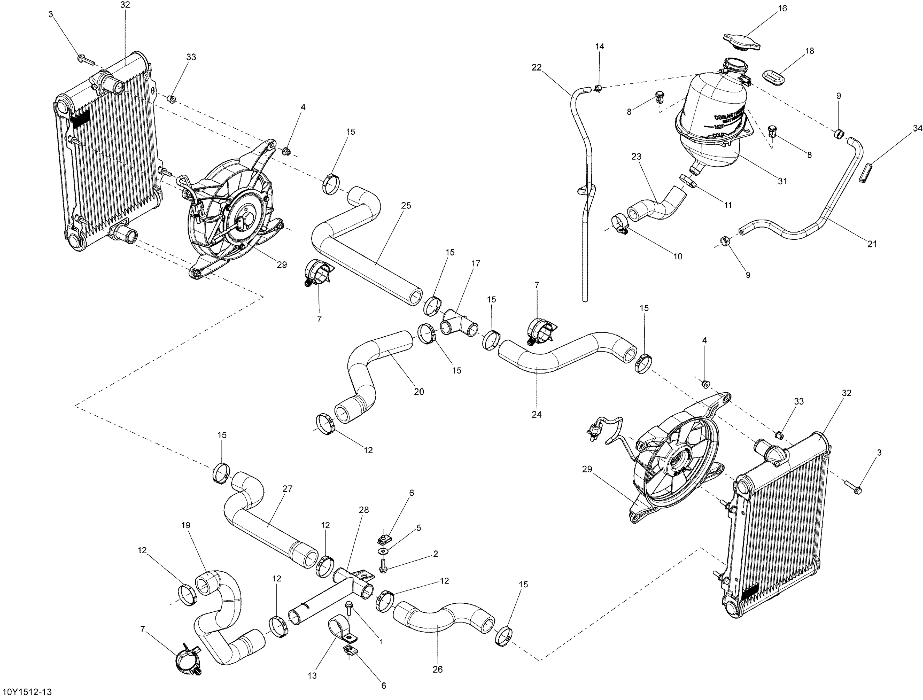 Схема узла: Cooling System _10Y1512