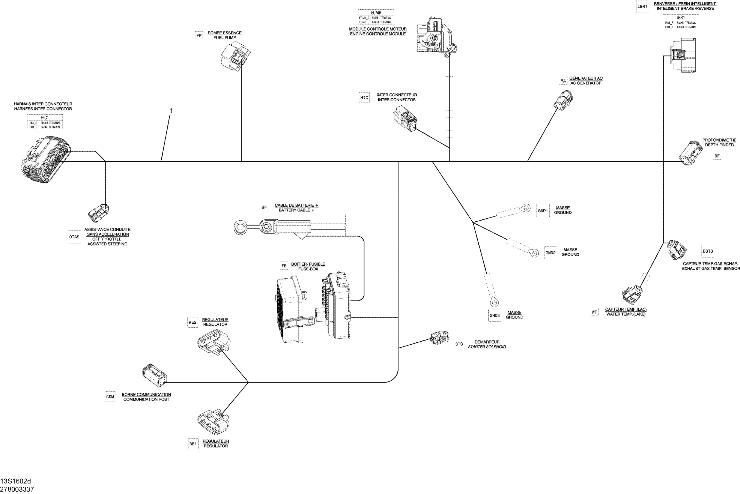 Схема узла: Electrical Harness - Main Harness - 278003337 (Refer to Electrical System for Model)