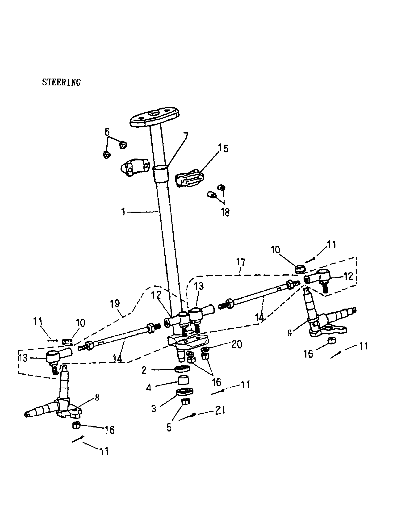 Схема узла: Steering System 170-23