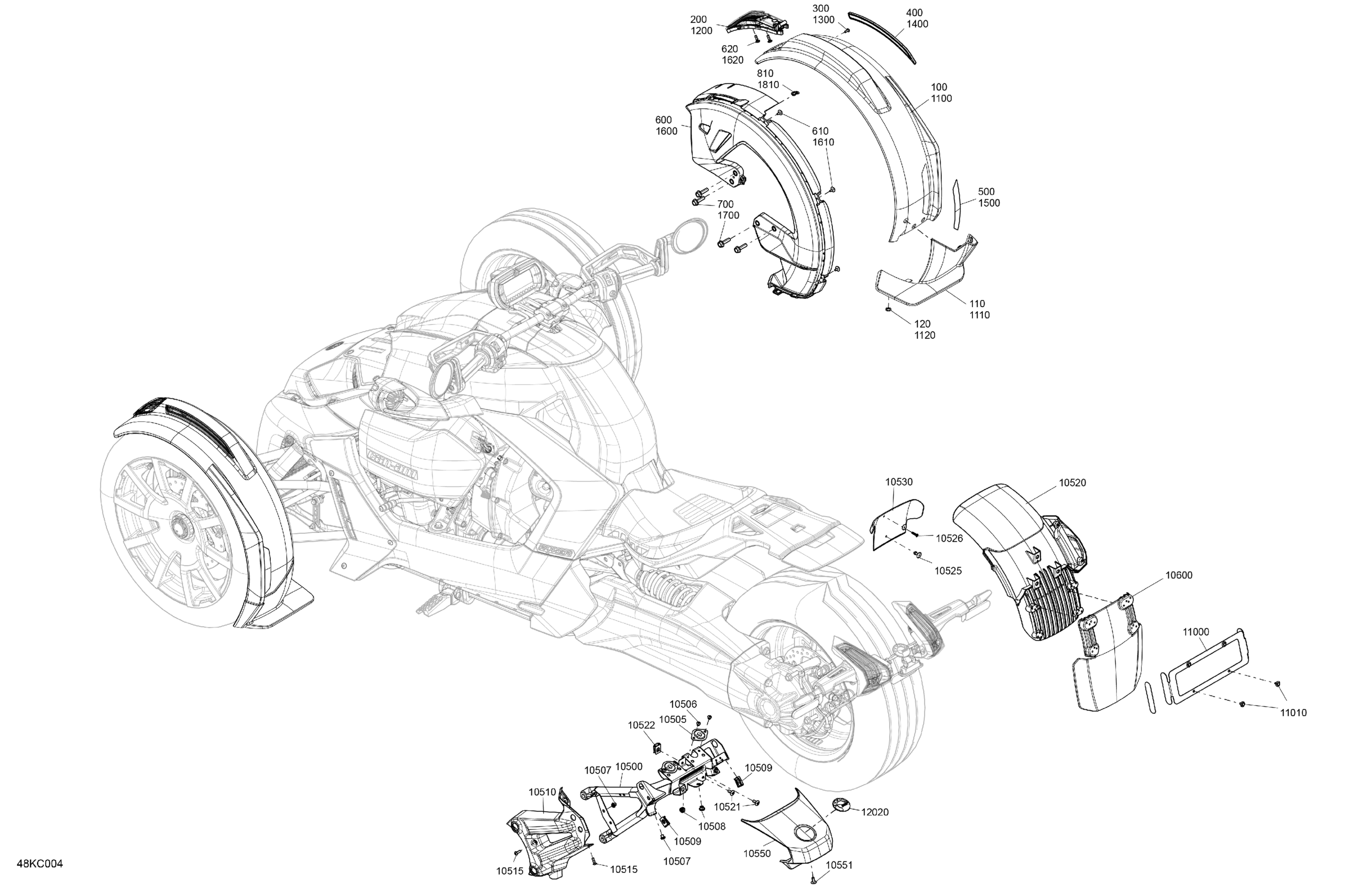 Схема узла: Body - Fender Kit