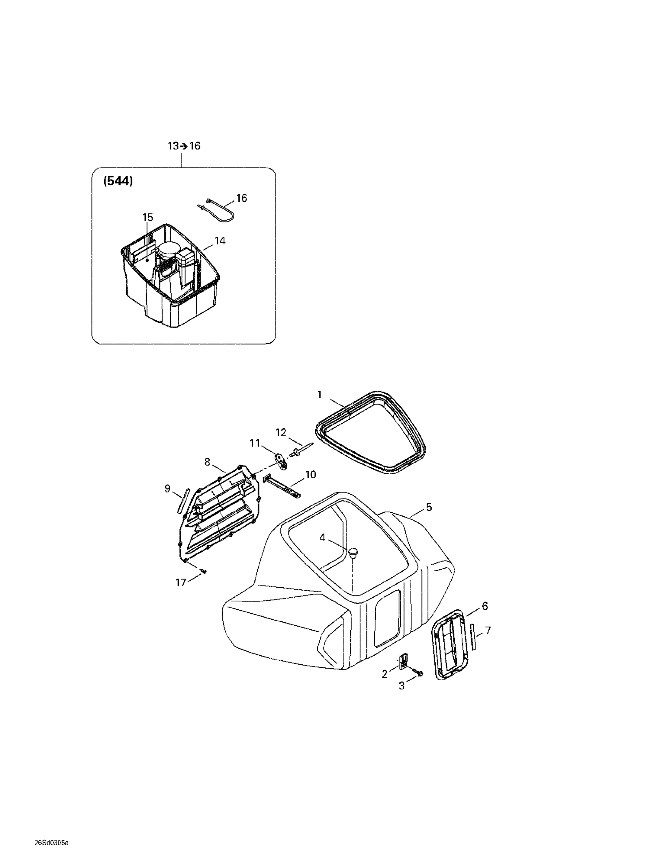 Схема узла: Front Storage Compartment