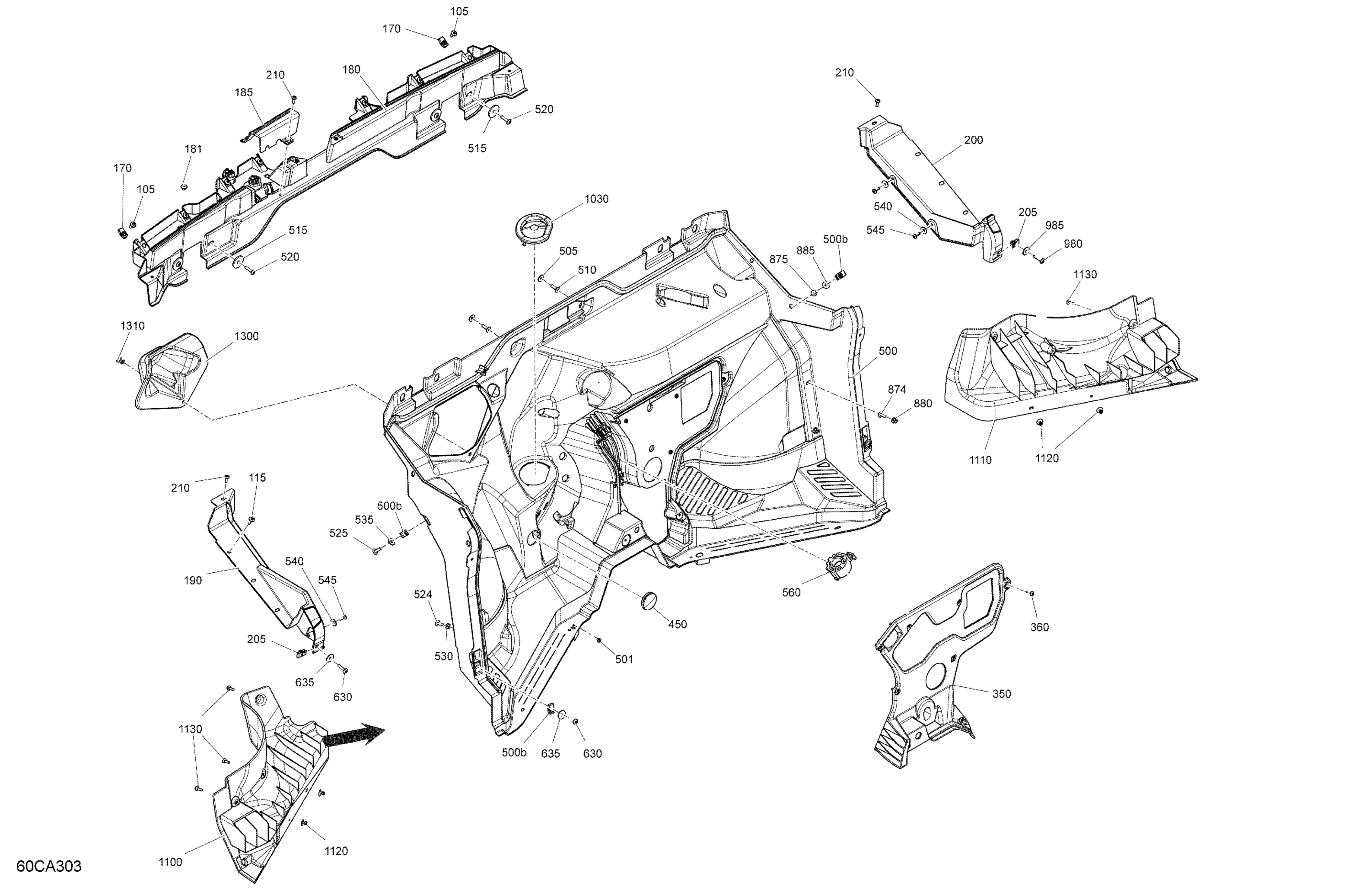 Cab Interior - Firewall