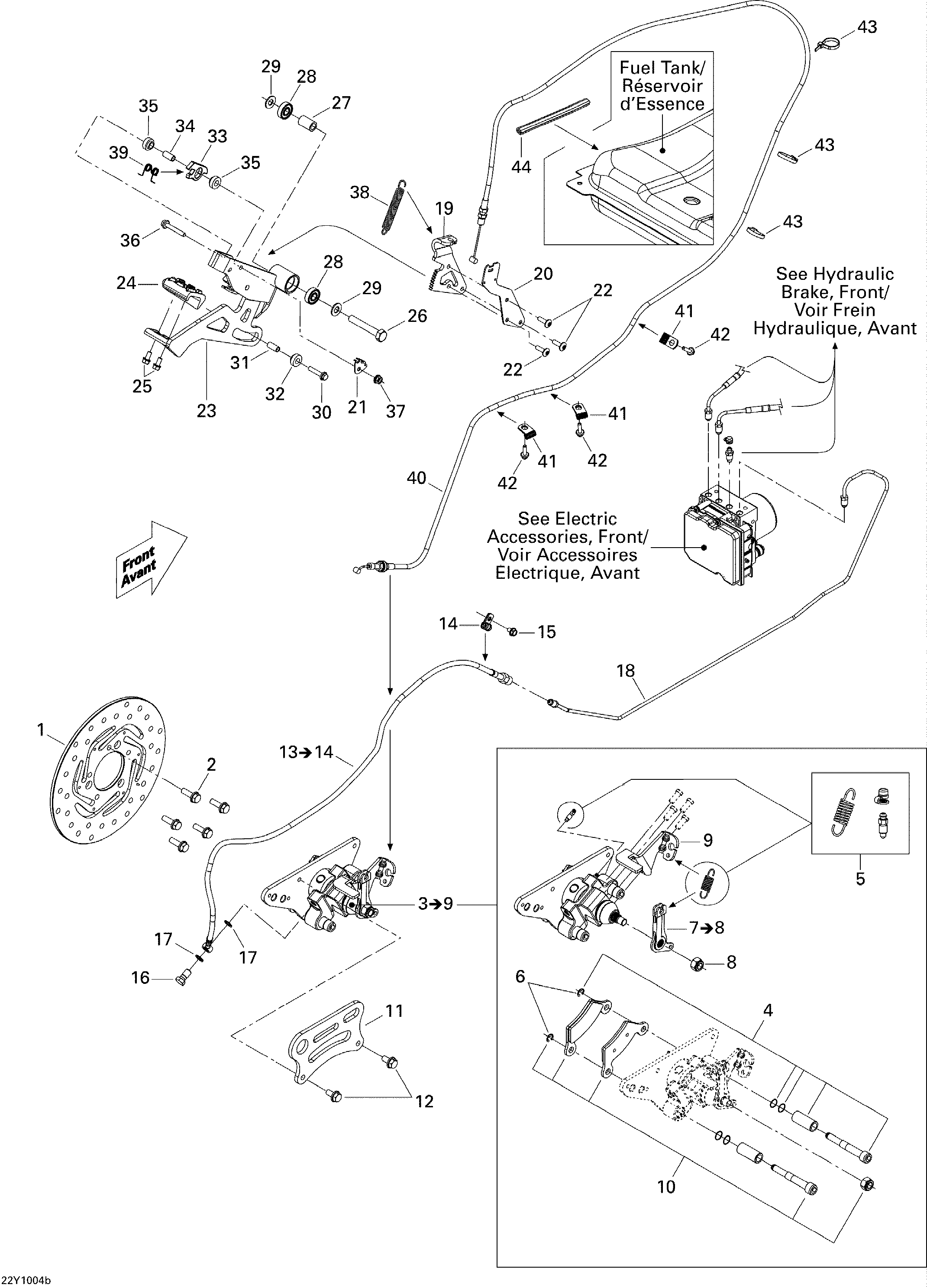 Hydraulic Brake, Rear SE5 Electronic