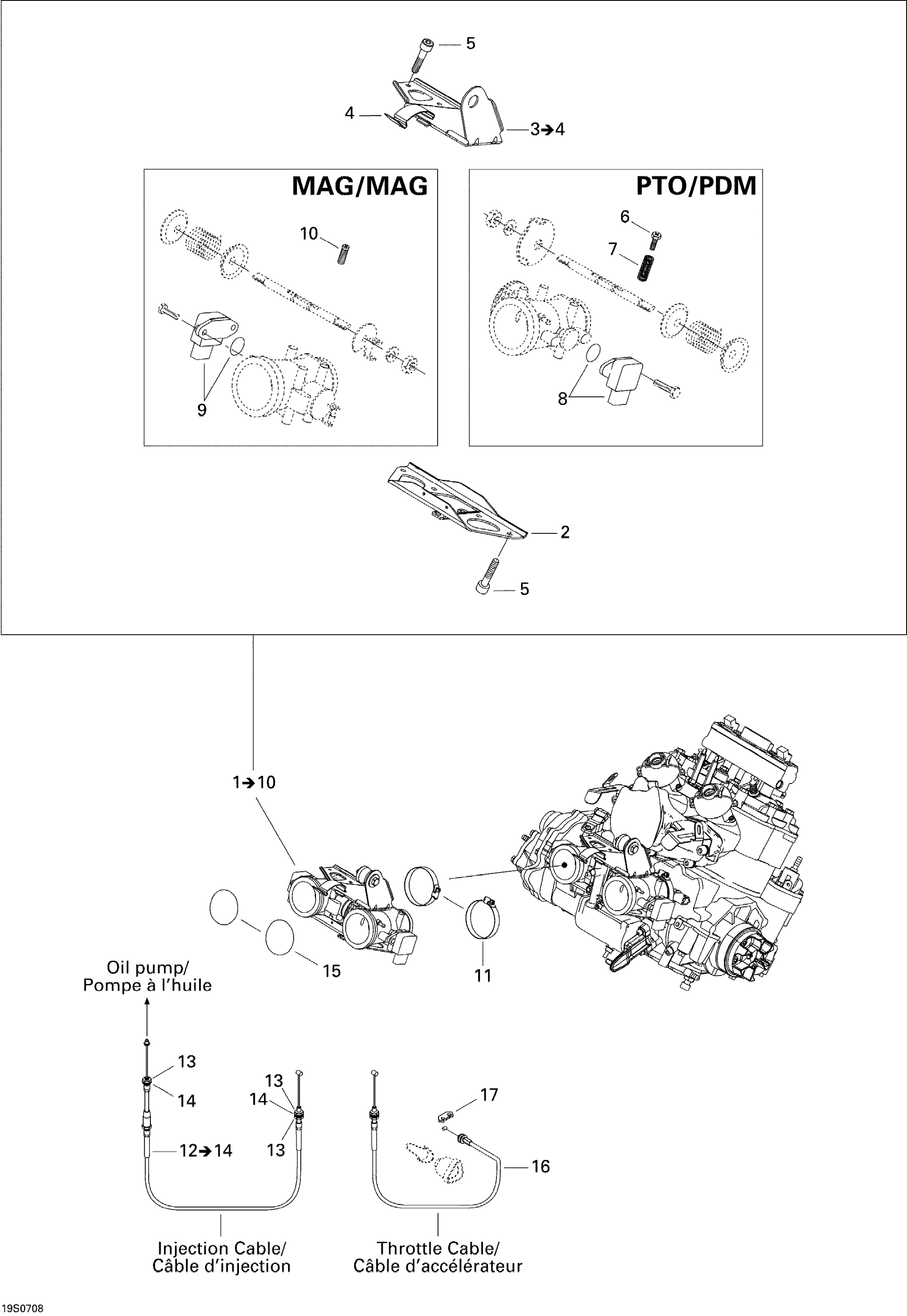 Схема узла: Throttle Body
